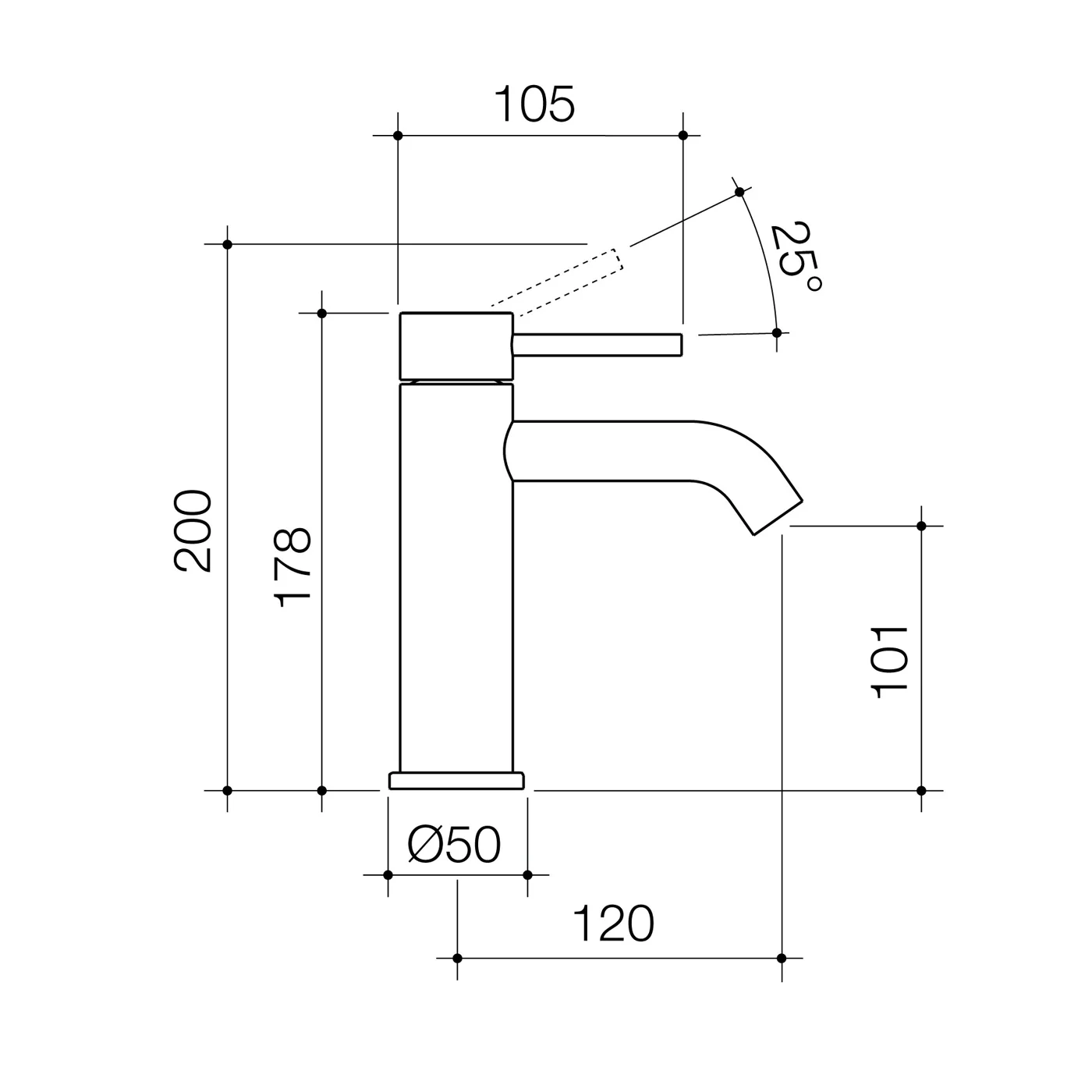 Liano II Short Basin Mixer - Image 6