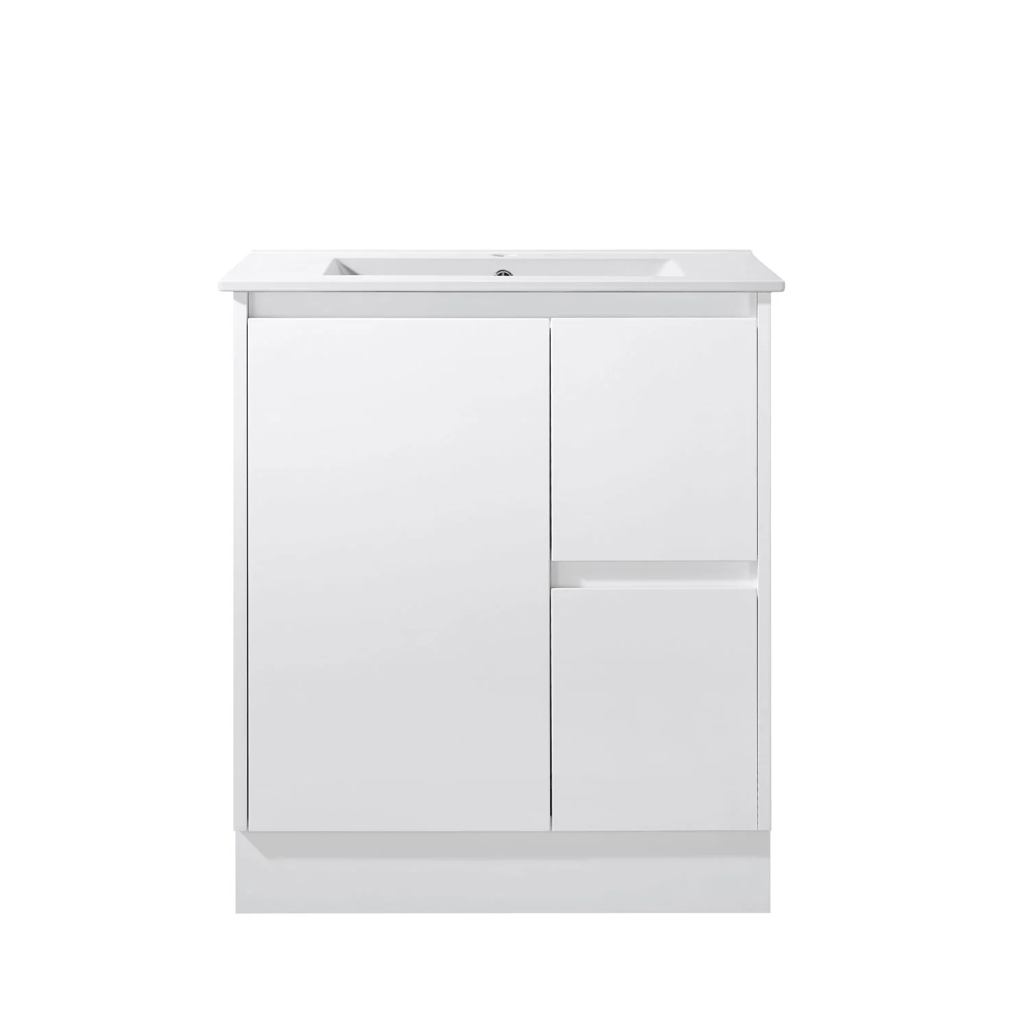 Limson White Soft-Close Floor Mounted Vanity - Image 4