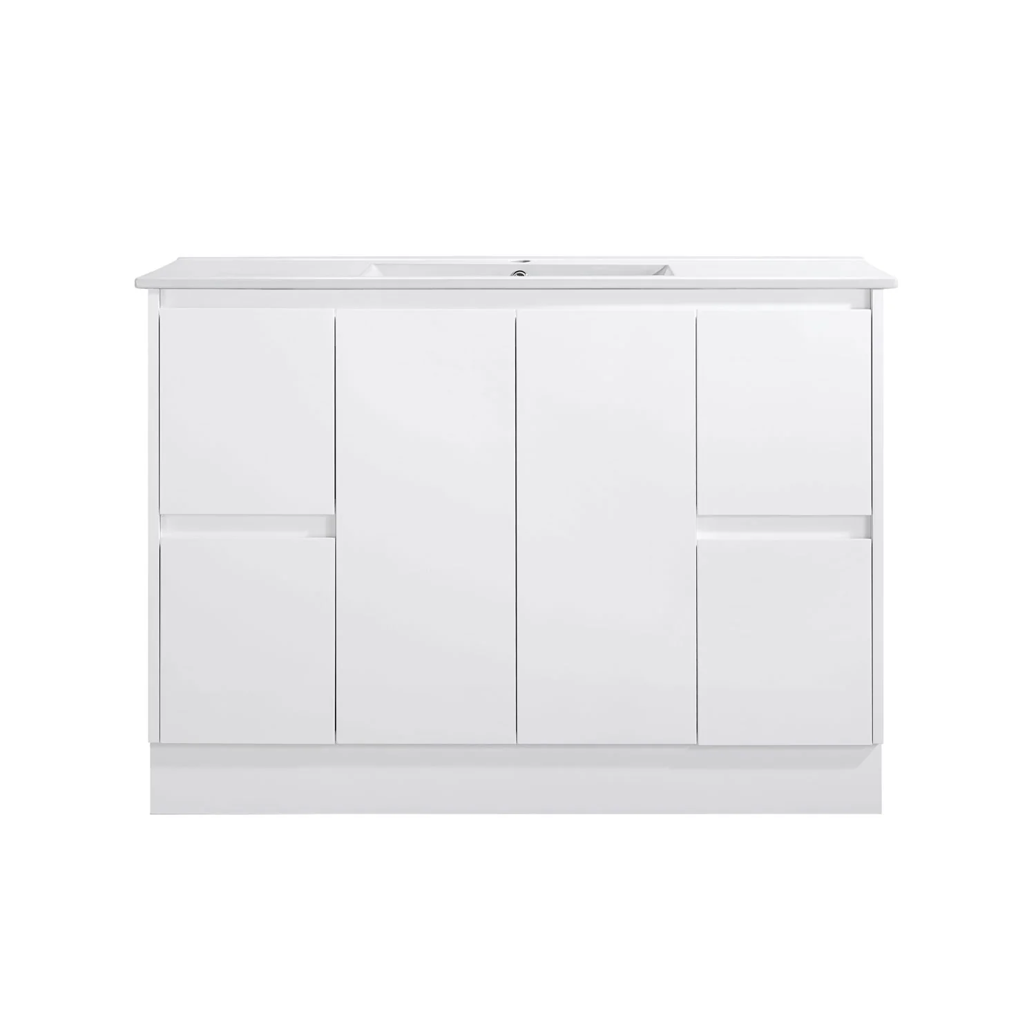 Limson White Soft-Close Floor Mounted Vanity - Image 6