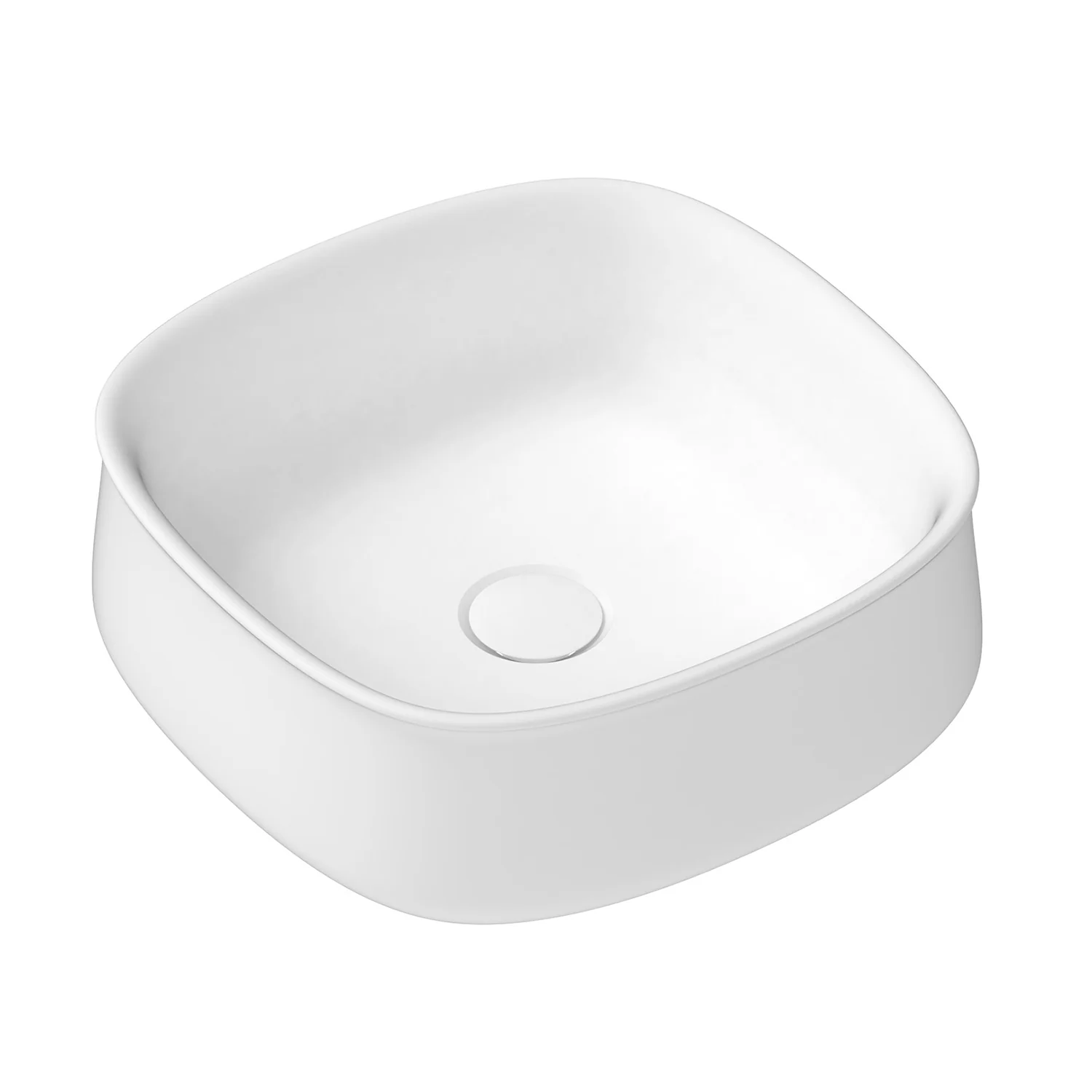 Love Curved Square Ceramic Basin 360mm - Image 2