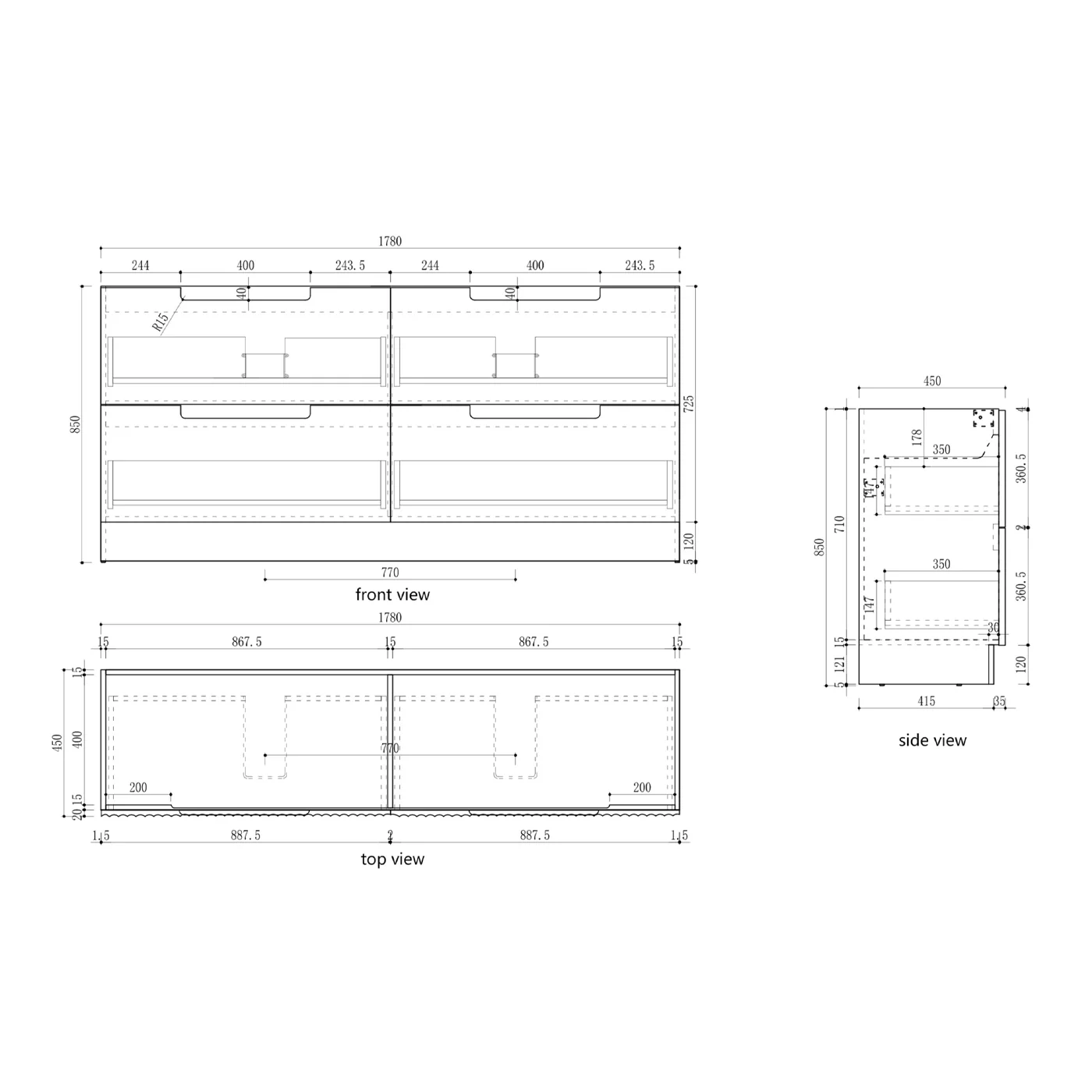 Lovina Fluted Freestanding Vanity - Image 13