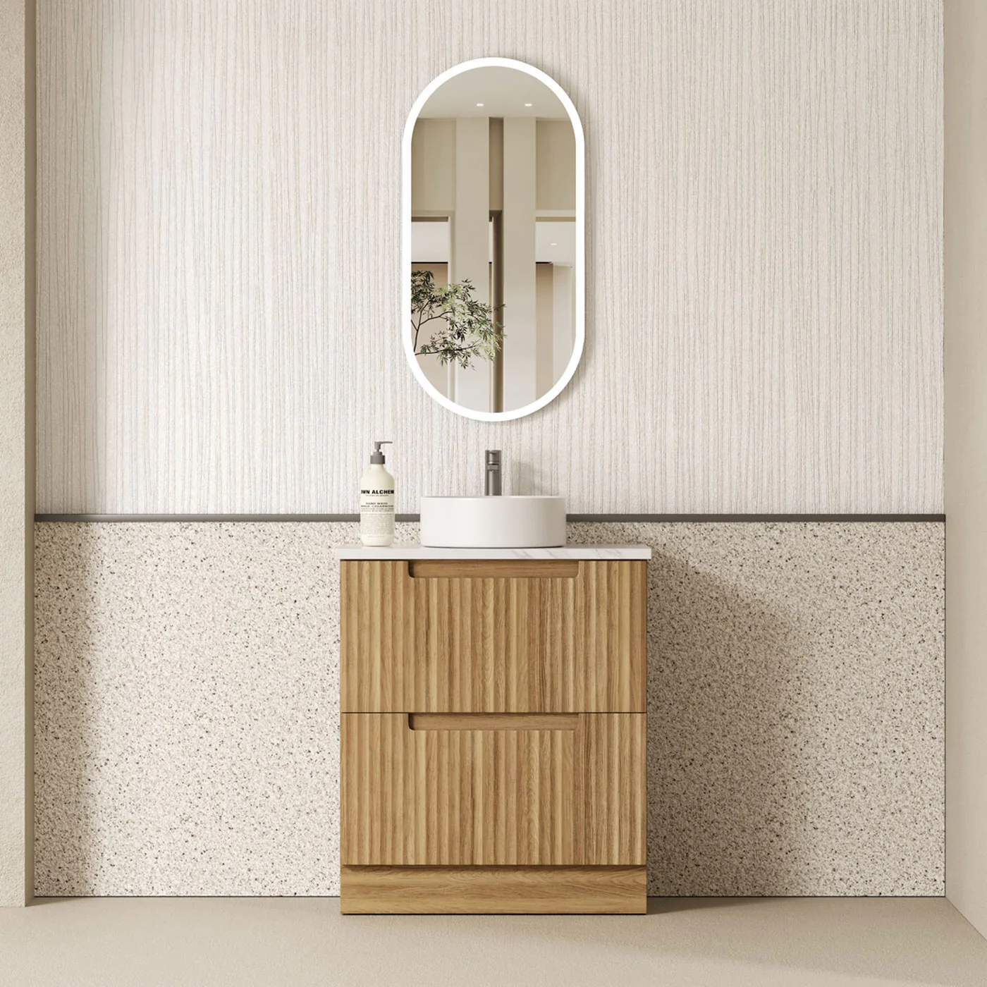 Lovina Fluted Freestanding Vanity - Image 3