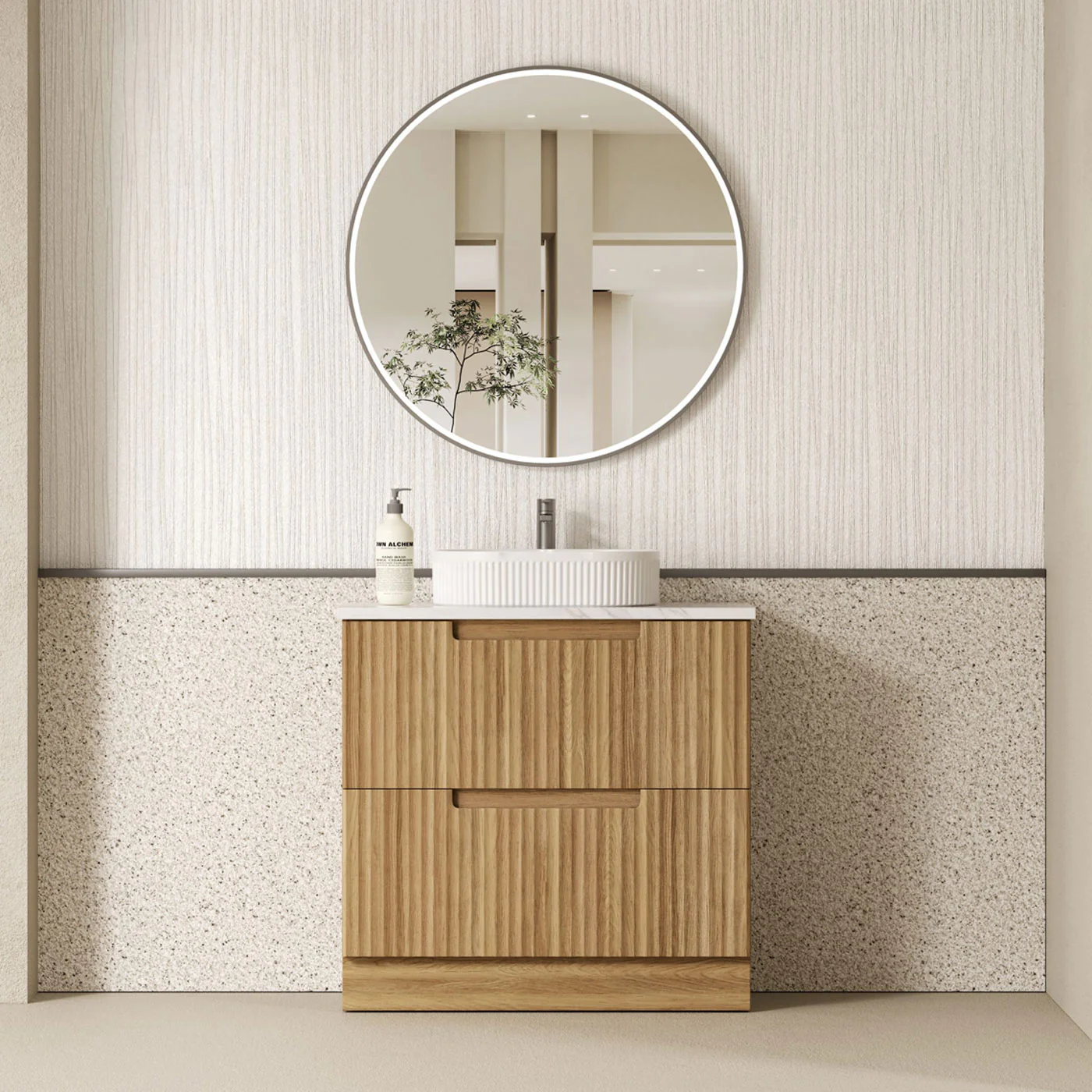 Lovina Fluted Freestanding Vanity - Image 4