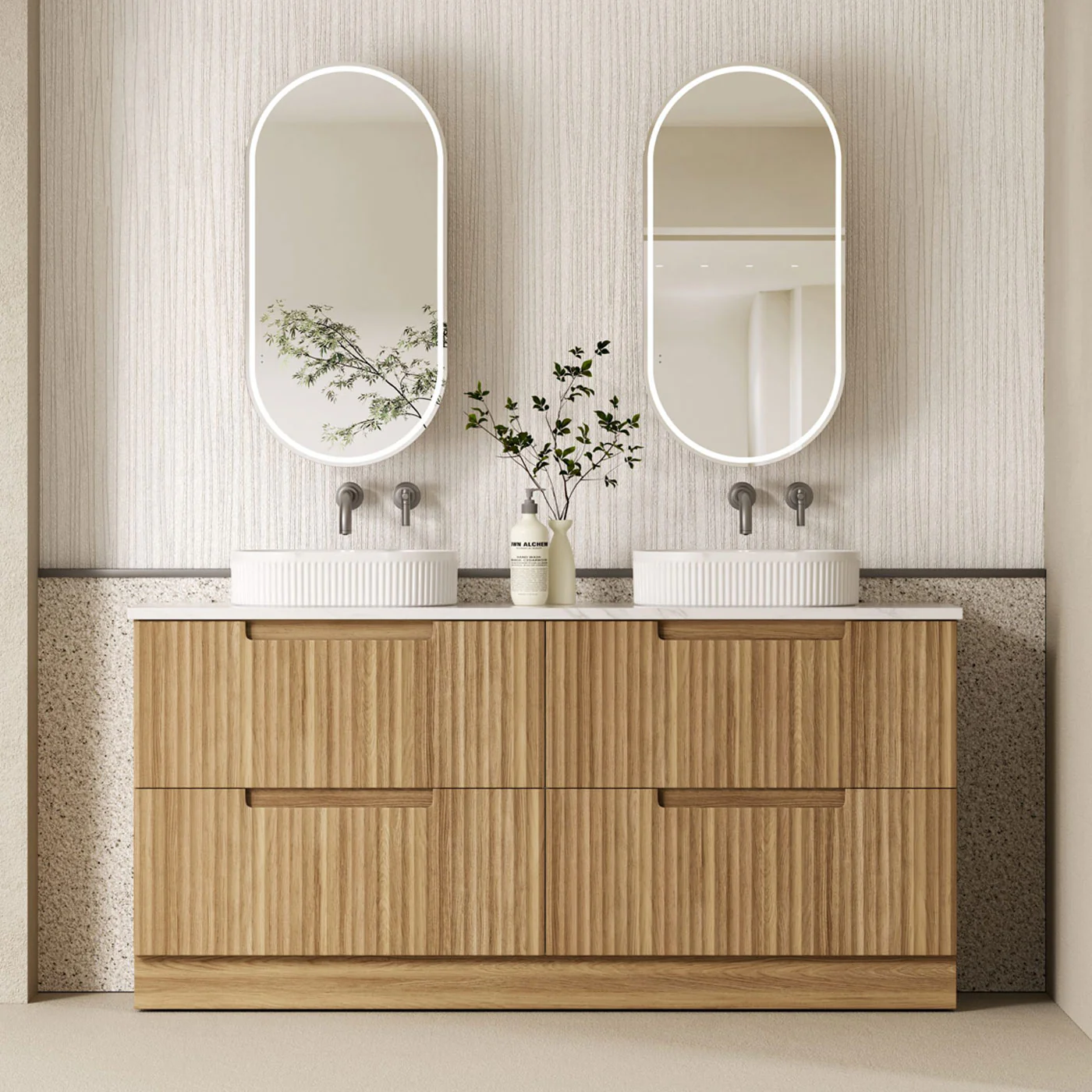 Lovina Fluted Freestanding Vanity - Image 6