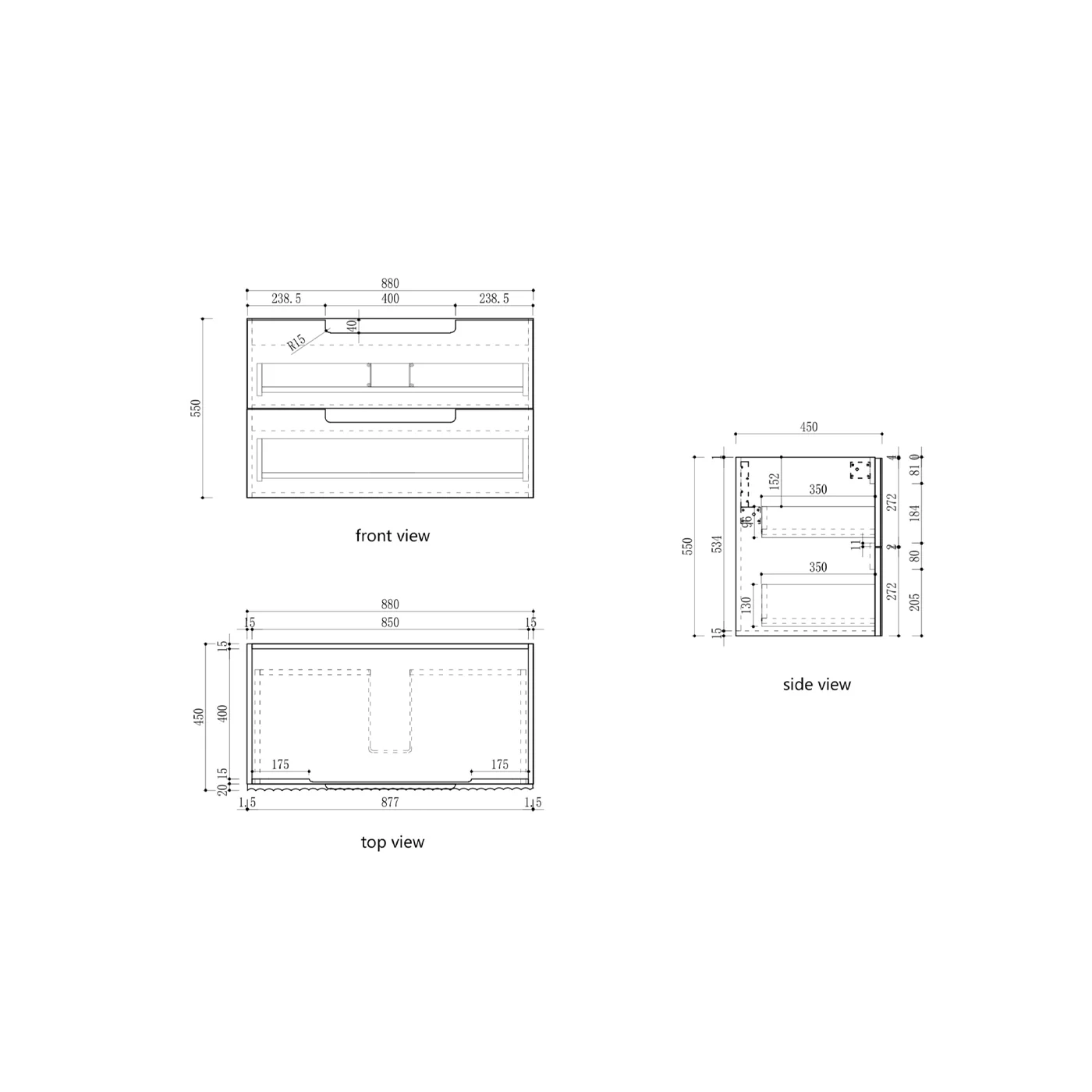 Lovina Fluted Wall Hung Vanity - Image 10