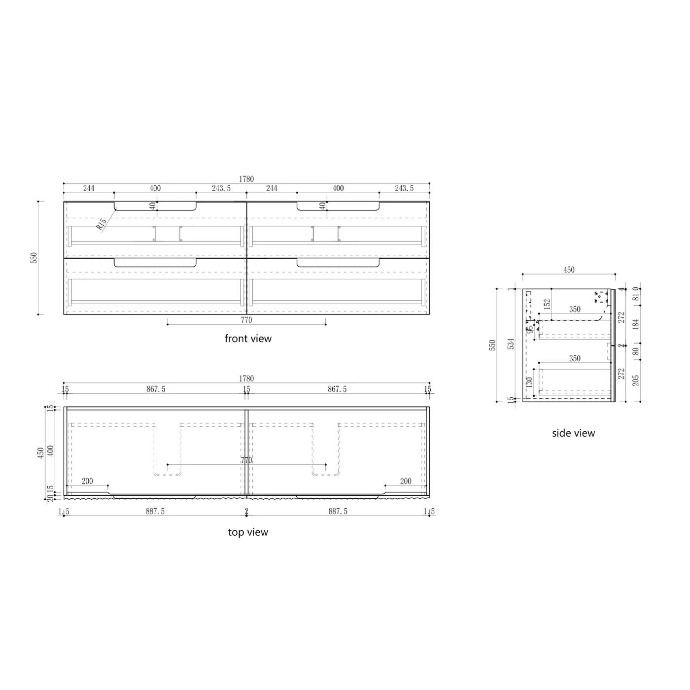 Lovina Fluted Wall Hung Vanity - Image 13