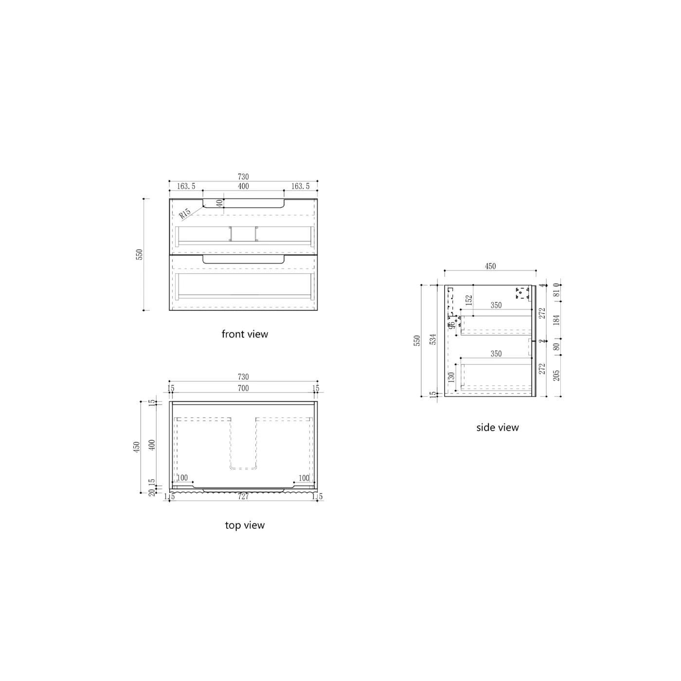 Lovina Fluted Wall Hung Vanity - Image 9
