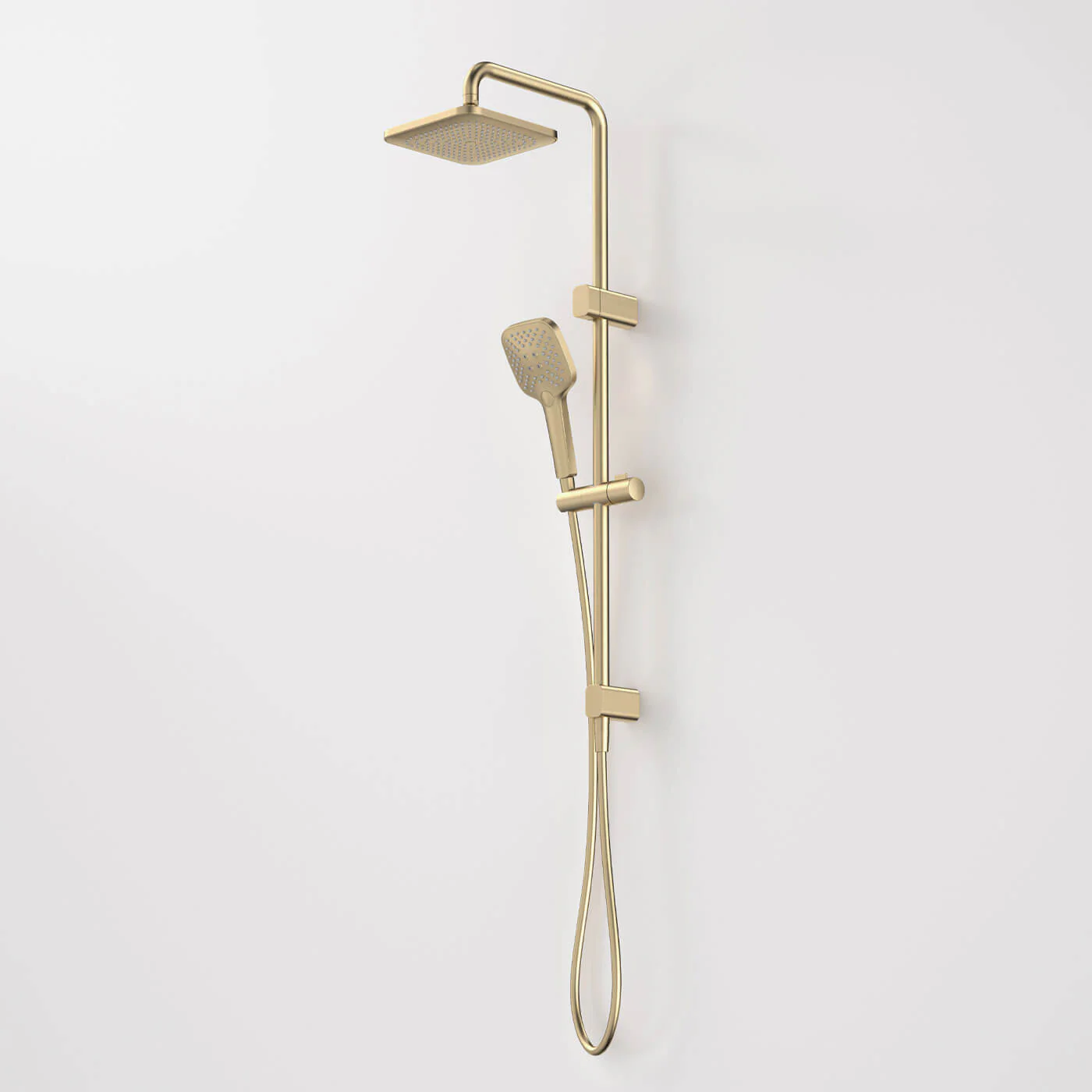Luna Overhead Twin Shower Rail