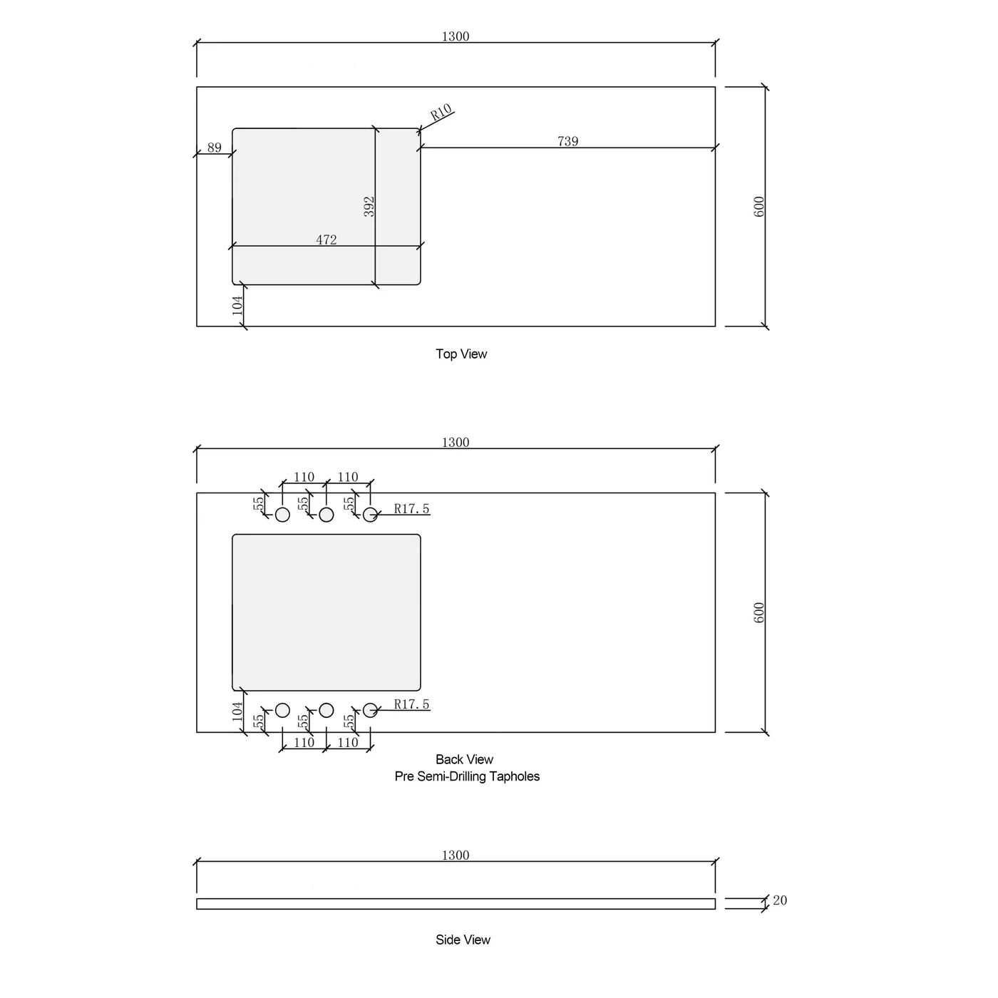 Marlo Fluted Laundry Cabinet Kit 1715mm - Image 9