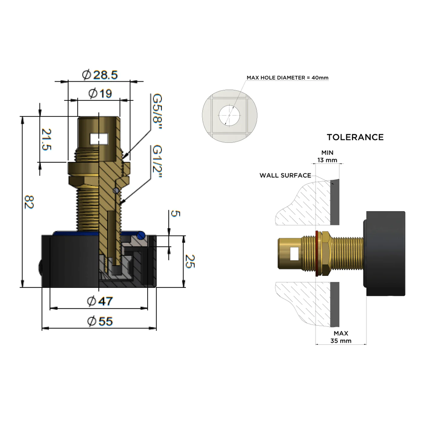 Meir Circular Wall Top Assembly - Image 8