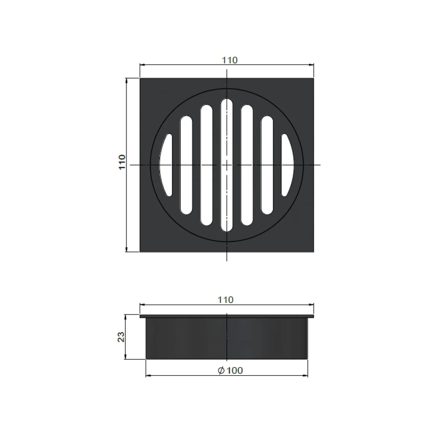 Meir Floor Waste 100mm Outlet - Image 8
