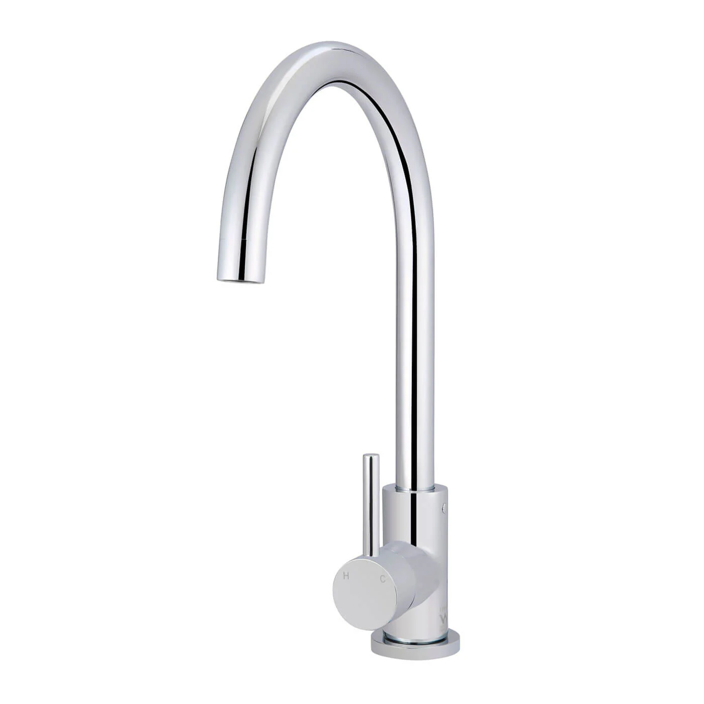 Meir Pin Handle Gooseneck Sink Mixer - Image 3