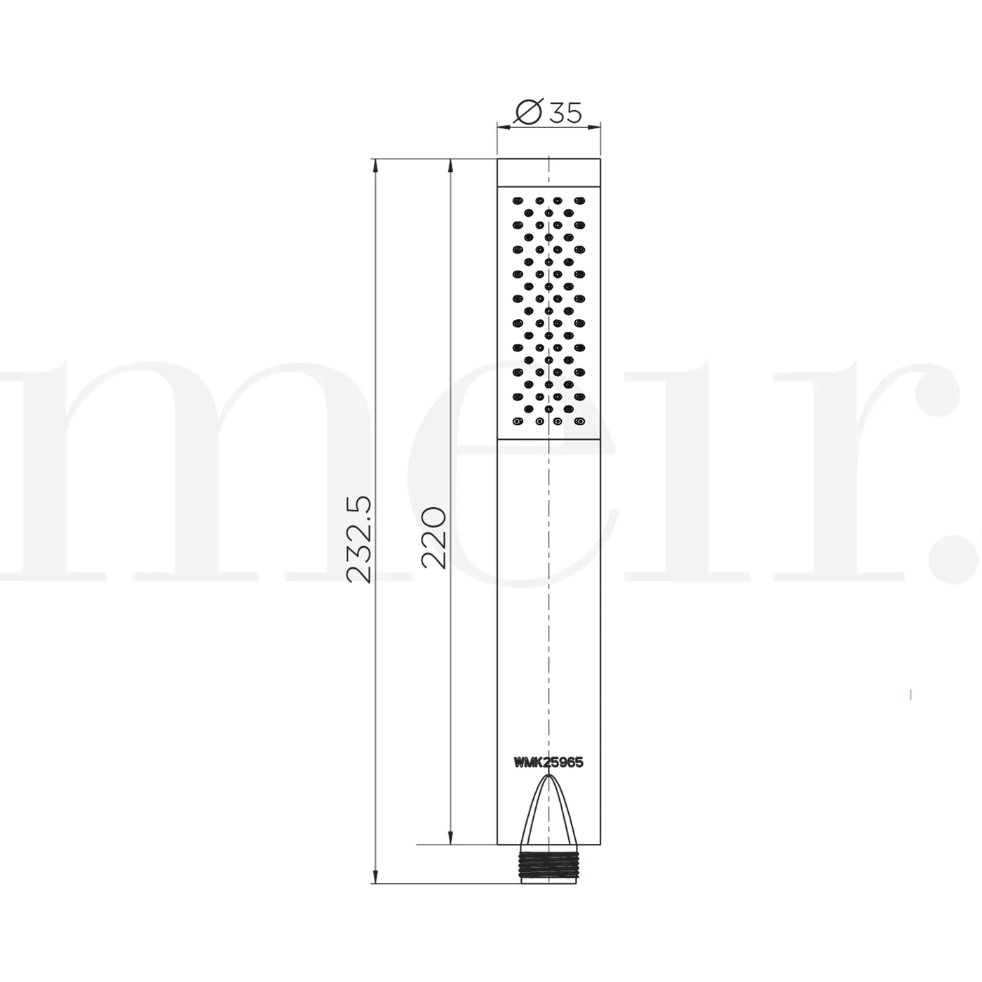 Meir Slim Handset Shower Head Hand Piece - Image 7