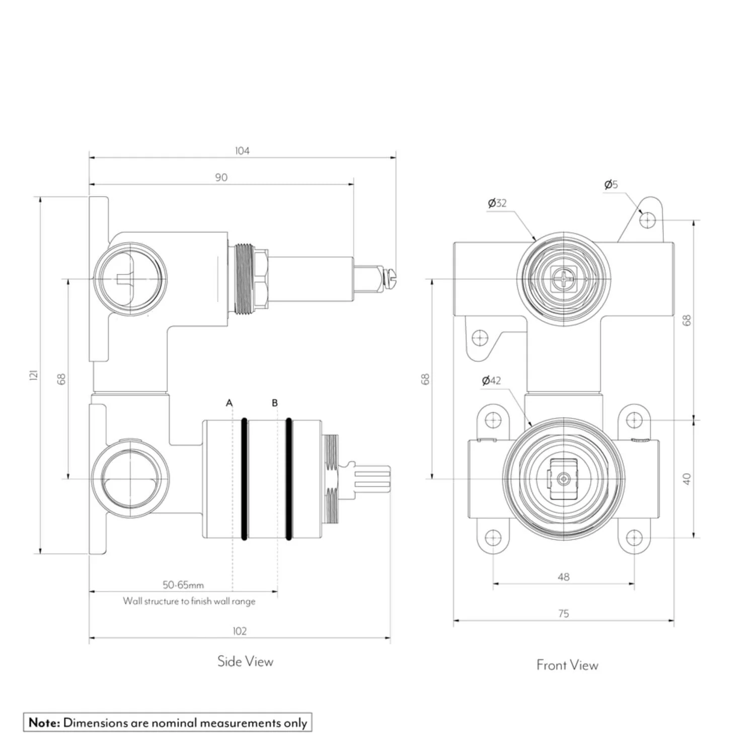 ABI Minimal Diverter Mixer Body - Image 2