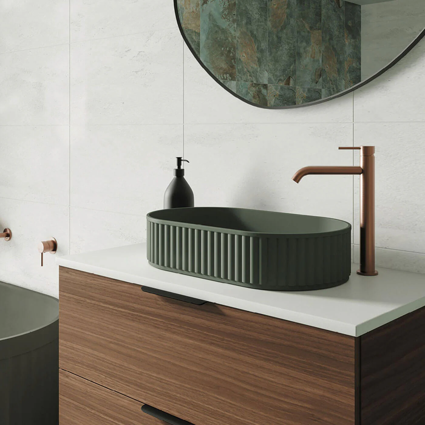 Minka Solid Surface Pill Above Counter Basin 550mm - Image 5