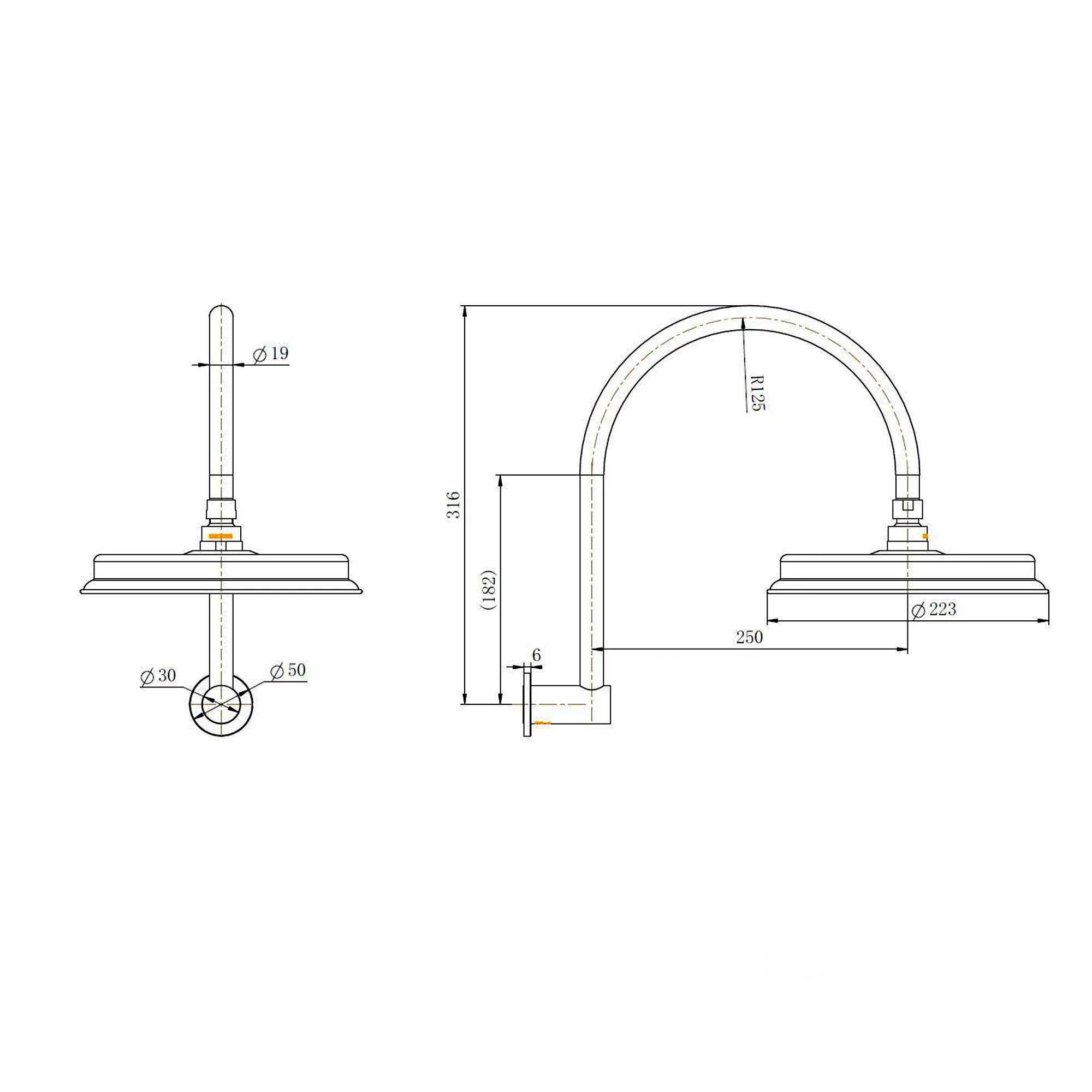 Montpellier Shower Head Set - Image 5