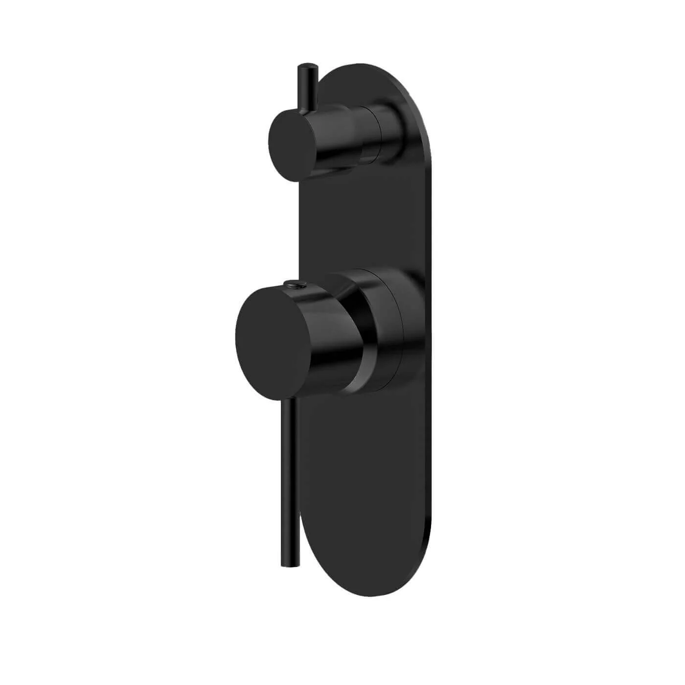 Morgan Bathroom Pin Handle Wall Mixer with Diverter - Image 6