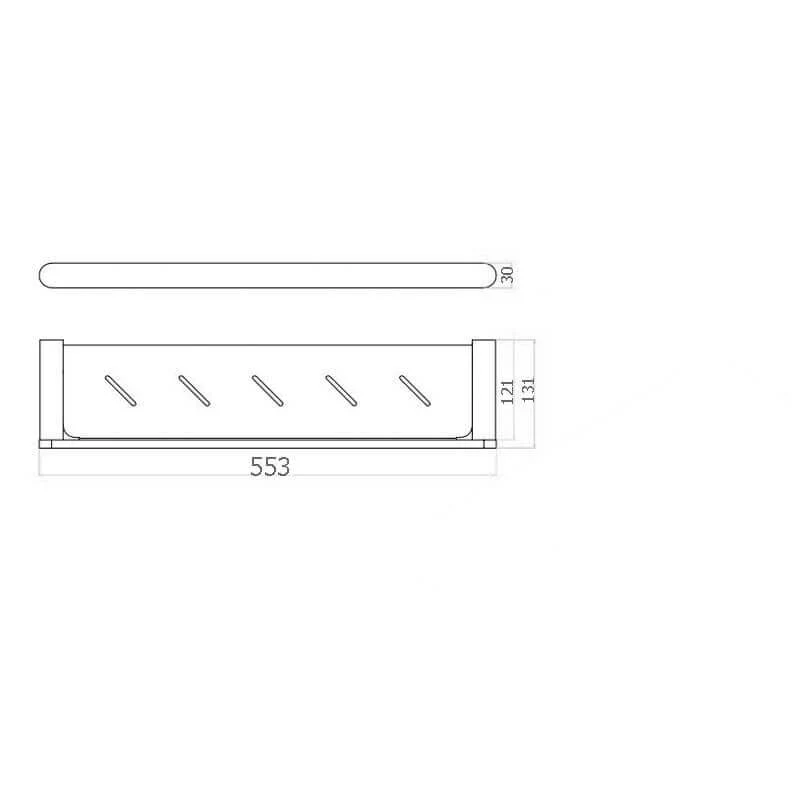 Morgan Round Shower Shelf 550mm - Image 6