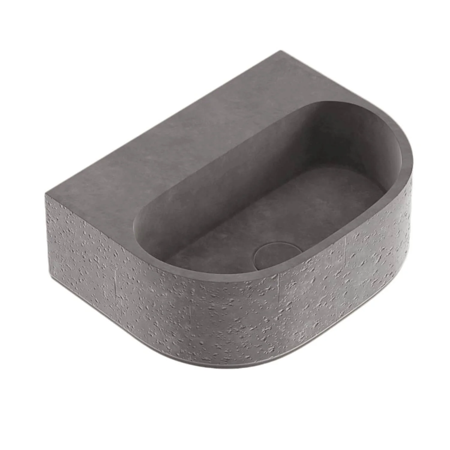 Nelios Wall Hung Concrete Basin 420mm
