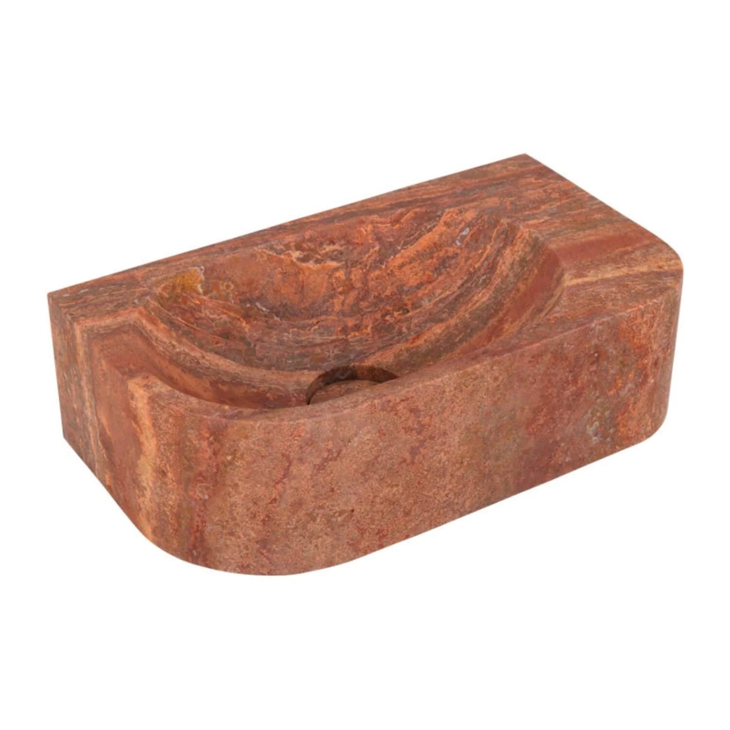 Pedra Wall Hung Stone Basin 420mm - Image 4