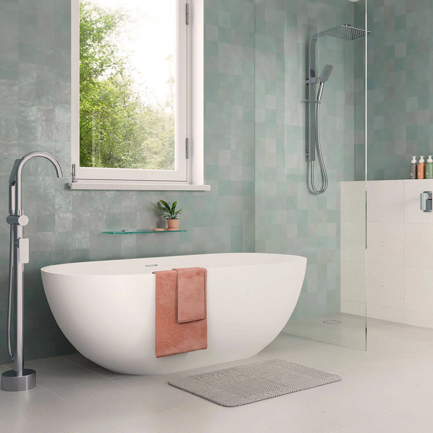 Nero Freestanding Cast Stone Bathtub - Image 2