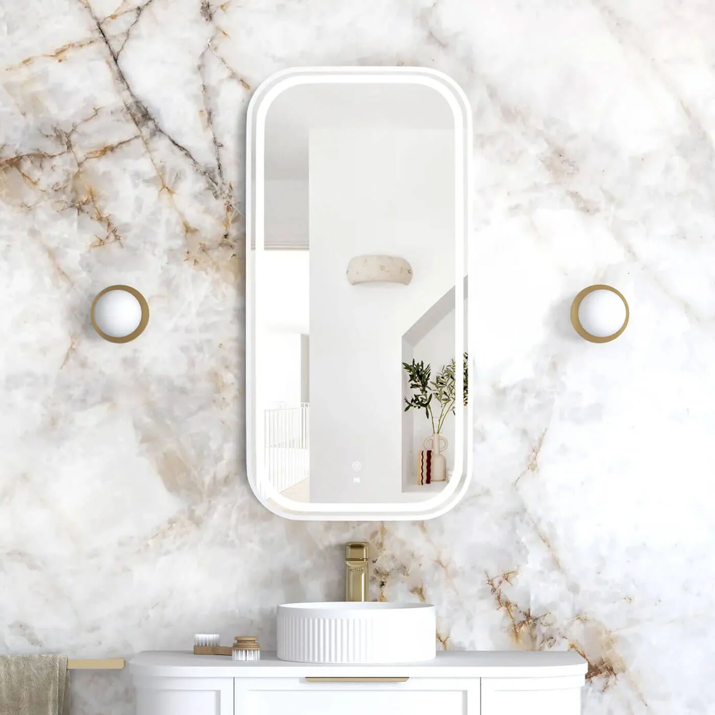Newport LED Framed Bathroom Mirror - Image 2