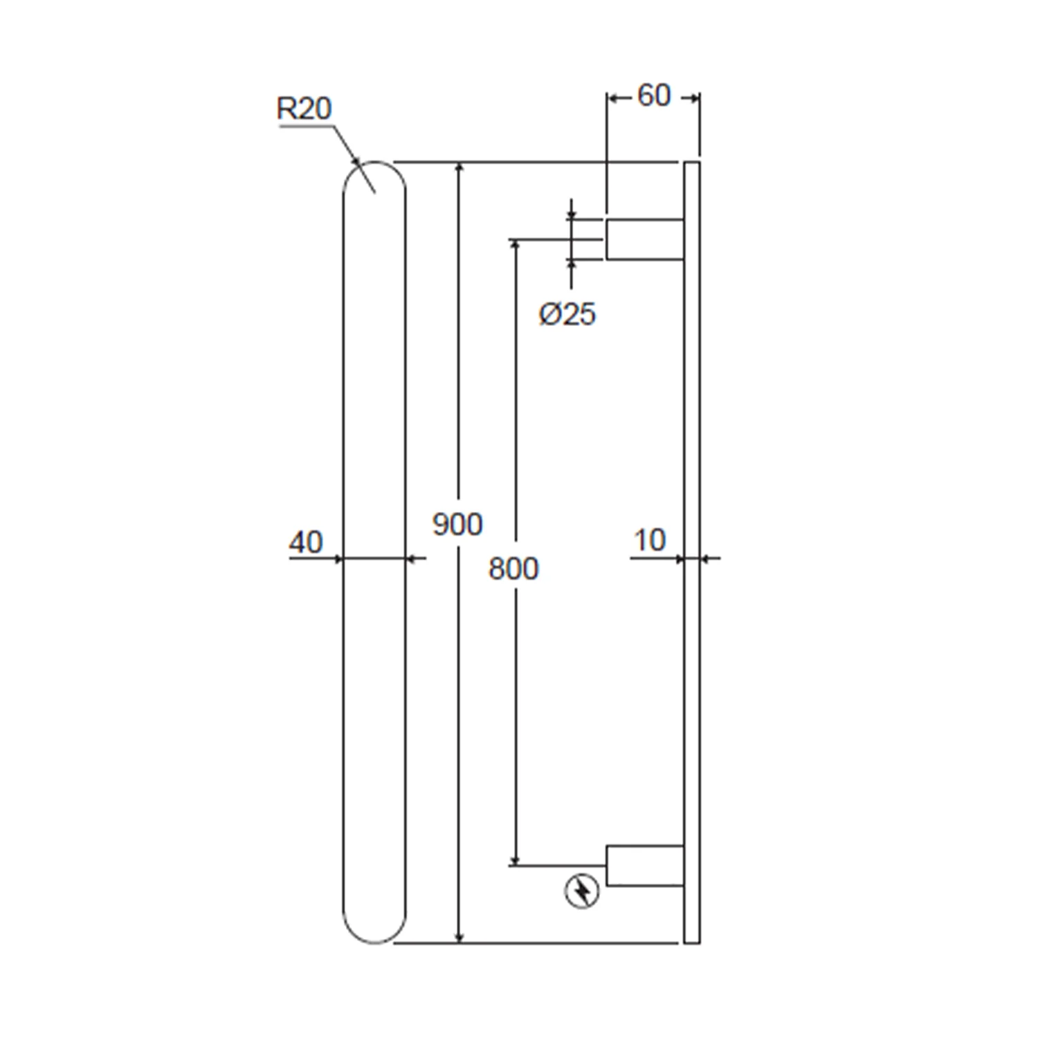 Nova Slim Vertical Heated Towel Rail - Image 8