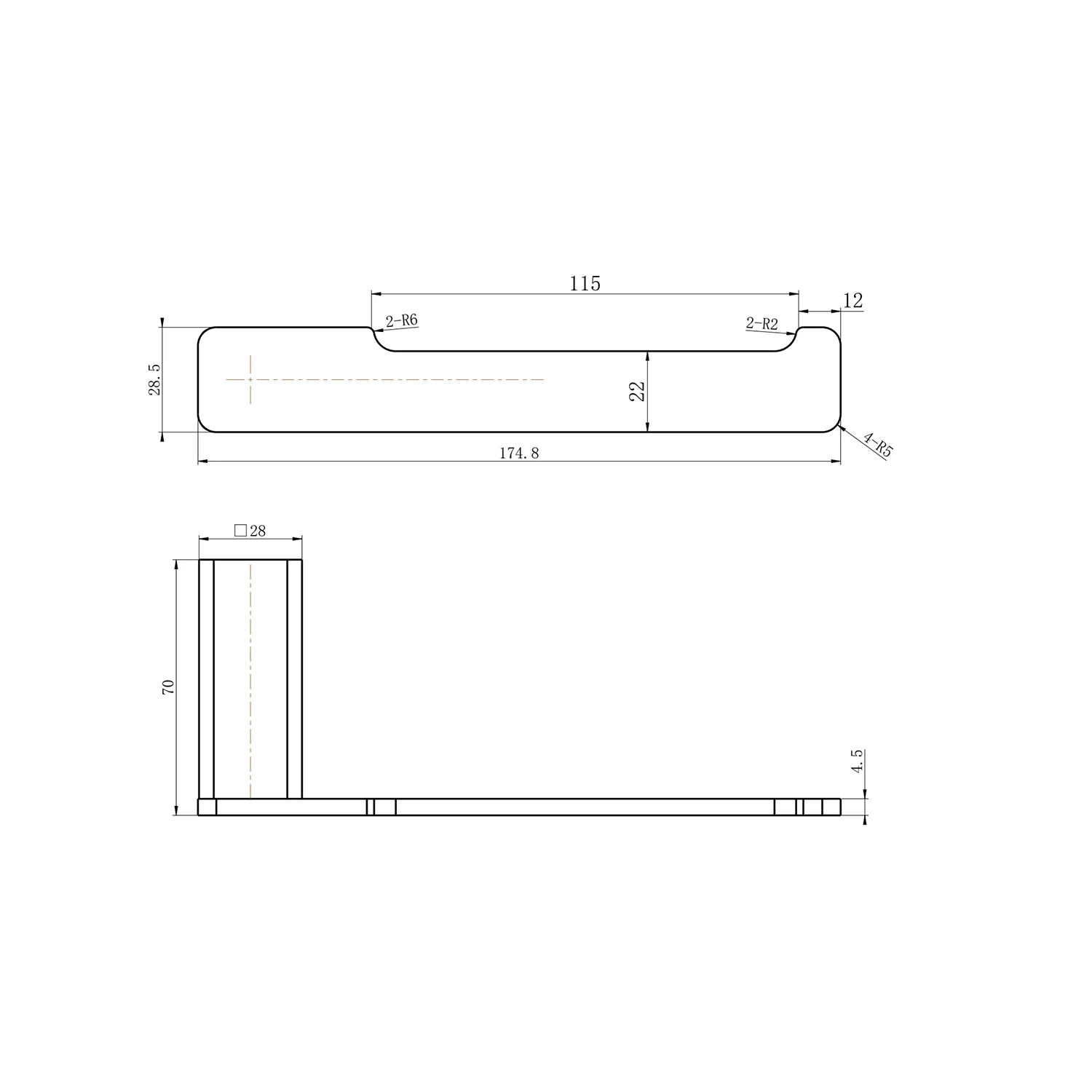 Nova Square Toilet Roll Holder - Image 8