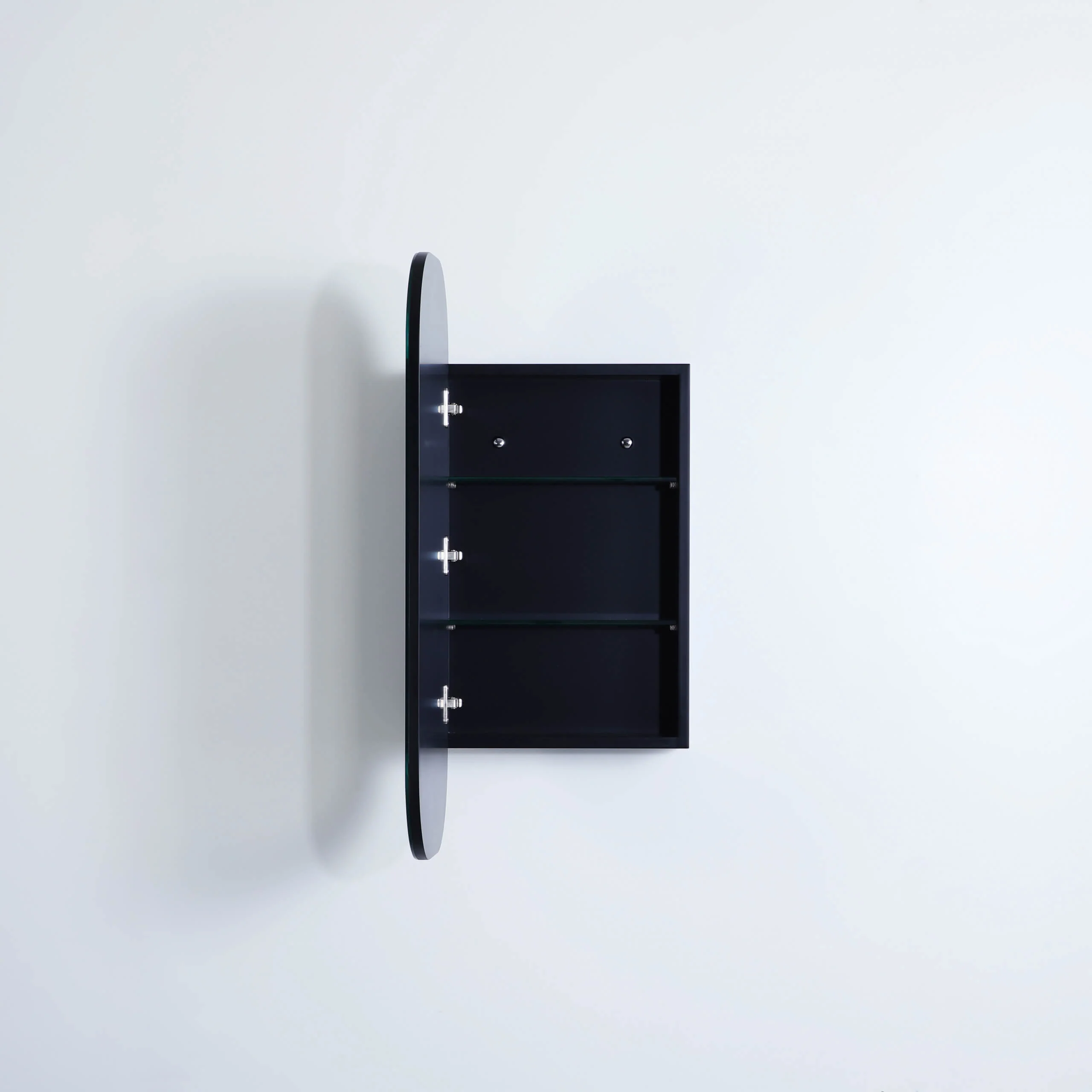 Opal Round Edge Mirror Shaving Cabinet 400x900mm - Image 4