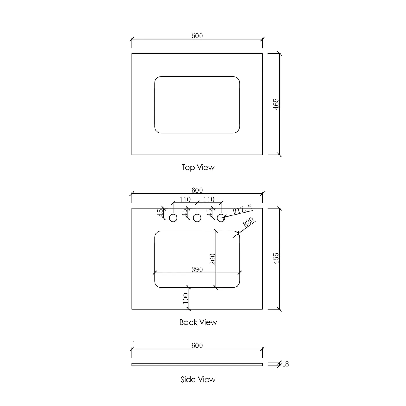 Otti Vanity Stone Benchtop with Undermount Basin - Image 3