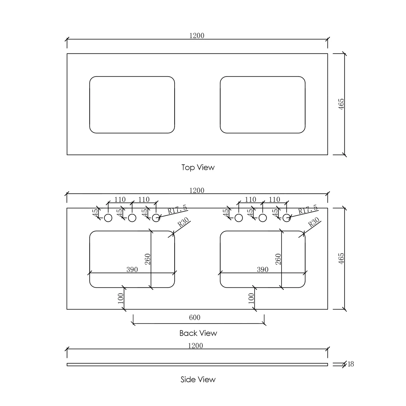 Otti Vanity Stone Benchtop with Undermount Basin - Image 7
