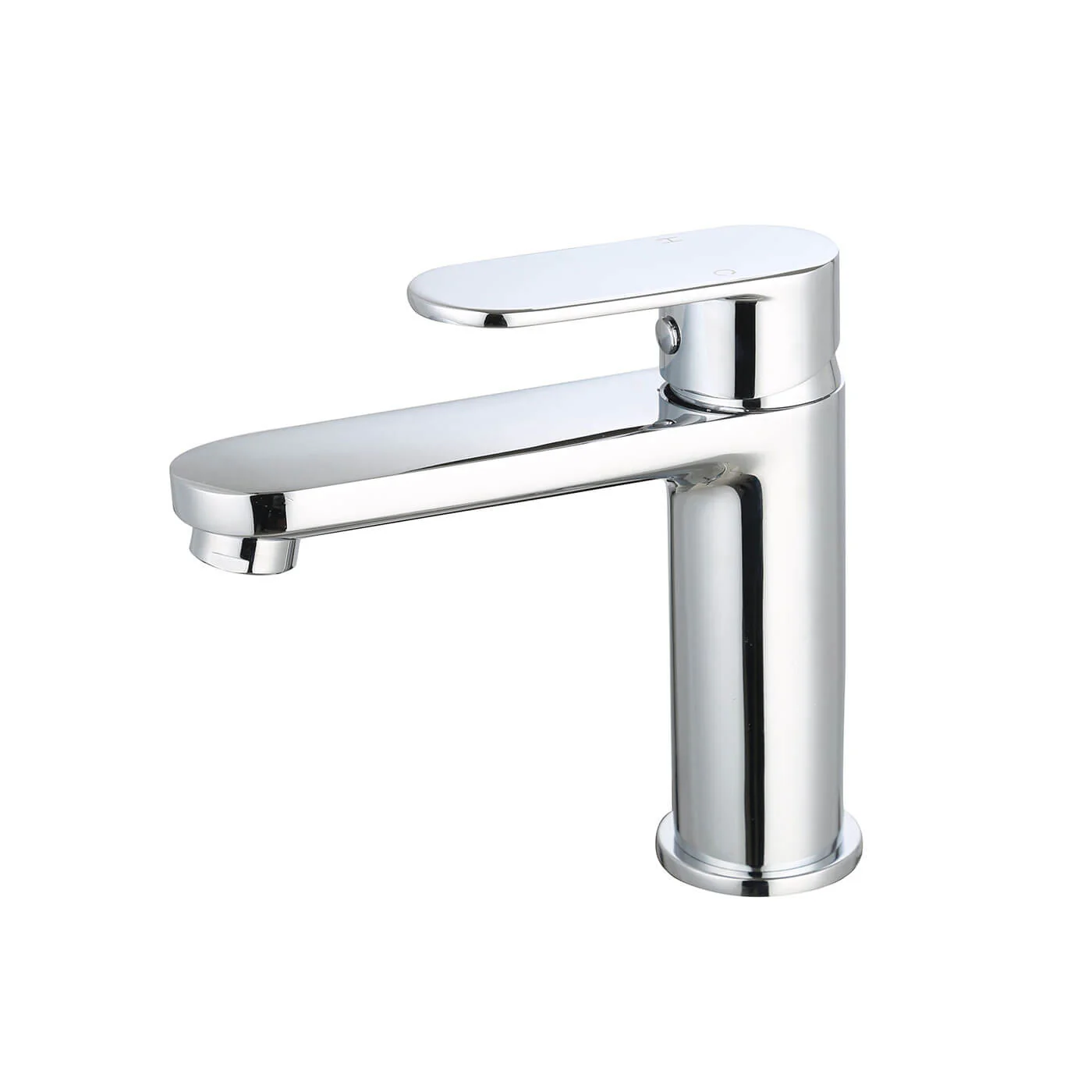 Oval Handle Round Short Basin Mixer - Image 2
