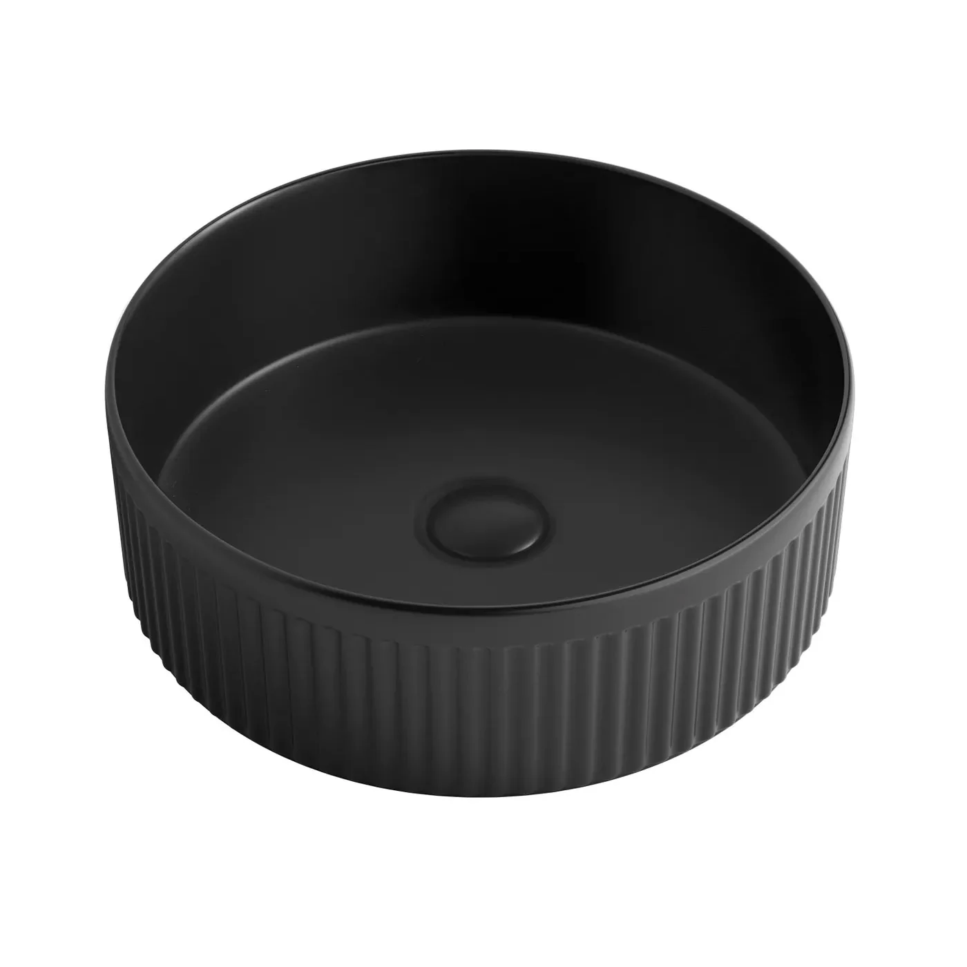 Oxford Fluted Above Counter Round Basin 395mm - Image 2
