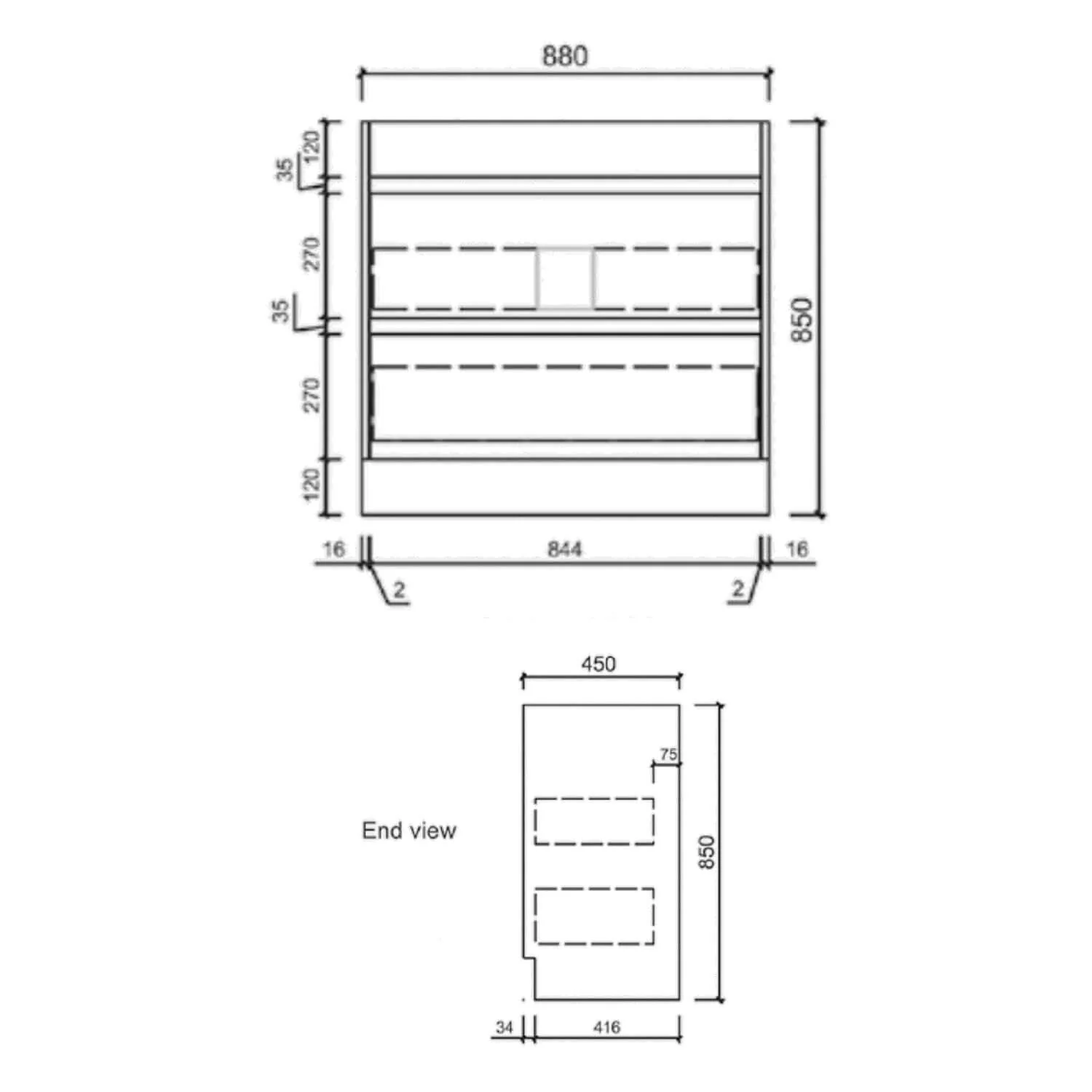 Paris Timber Drawers Only Floor Mounted Vanity - Image 10