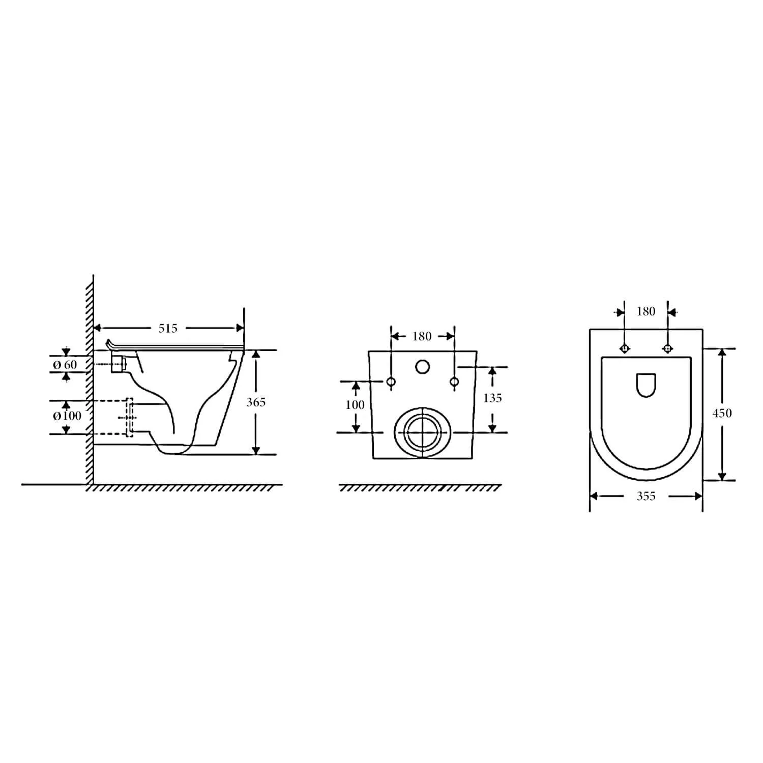Parma Wall Hung Rimless Toilet Geberit Sigma 30 Package - Image 2