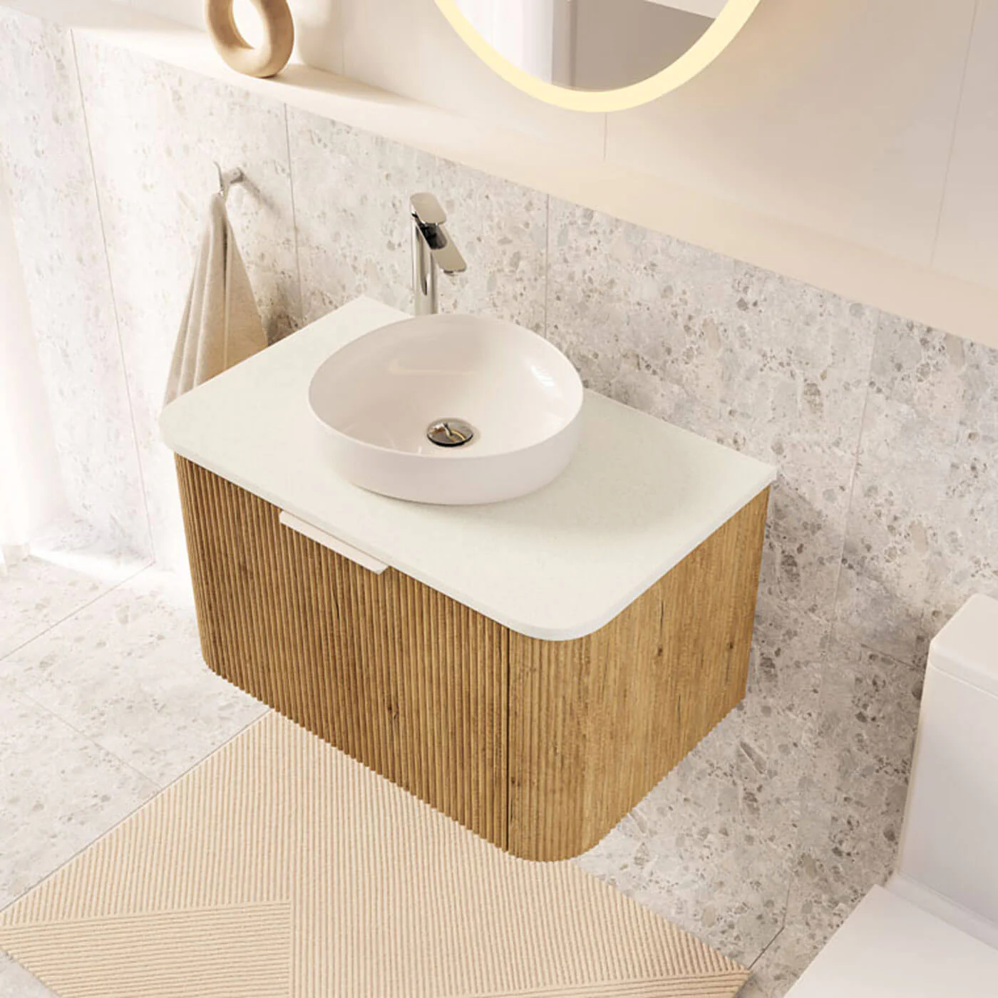 Pebble Small Above Counter Basin 400x395mm - Image 6
