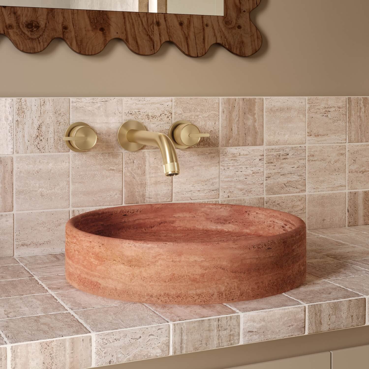 Pedra Round Stone Basin 380mm - Image 4