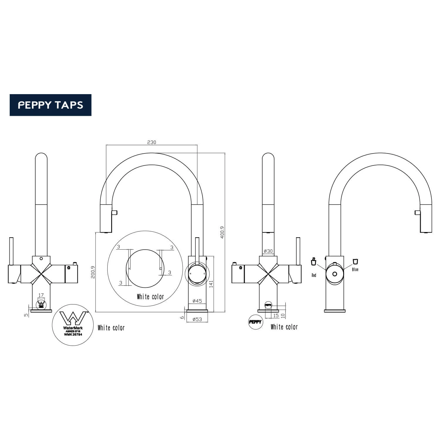 Peppy 4-In-1 Boiling & Ambient Pull Out Sink Mixer - Image 8