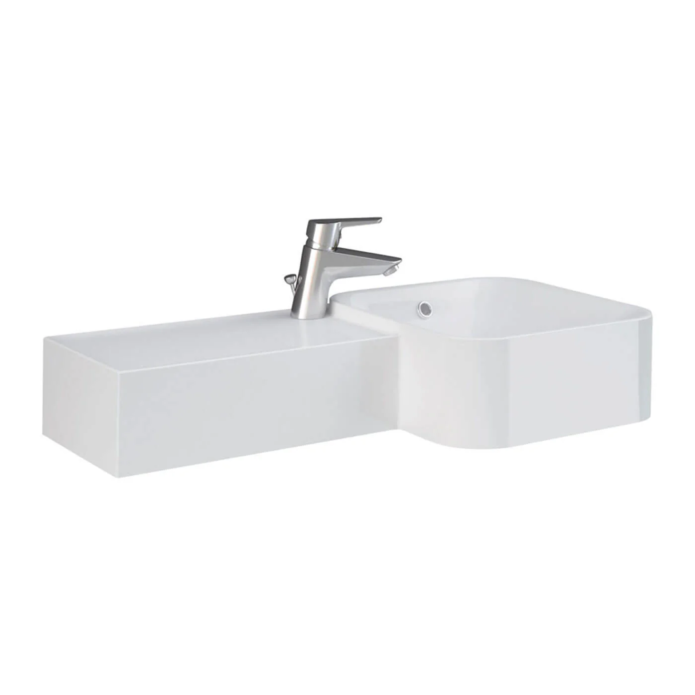 Petit Wall Hung Ceramic Basin 765mm - Image 3