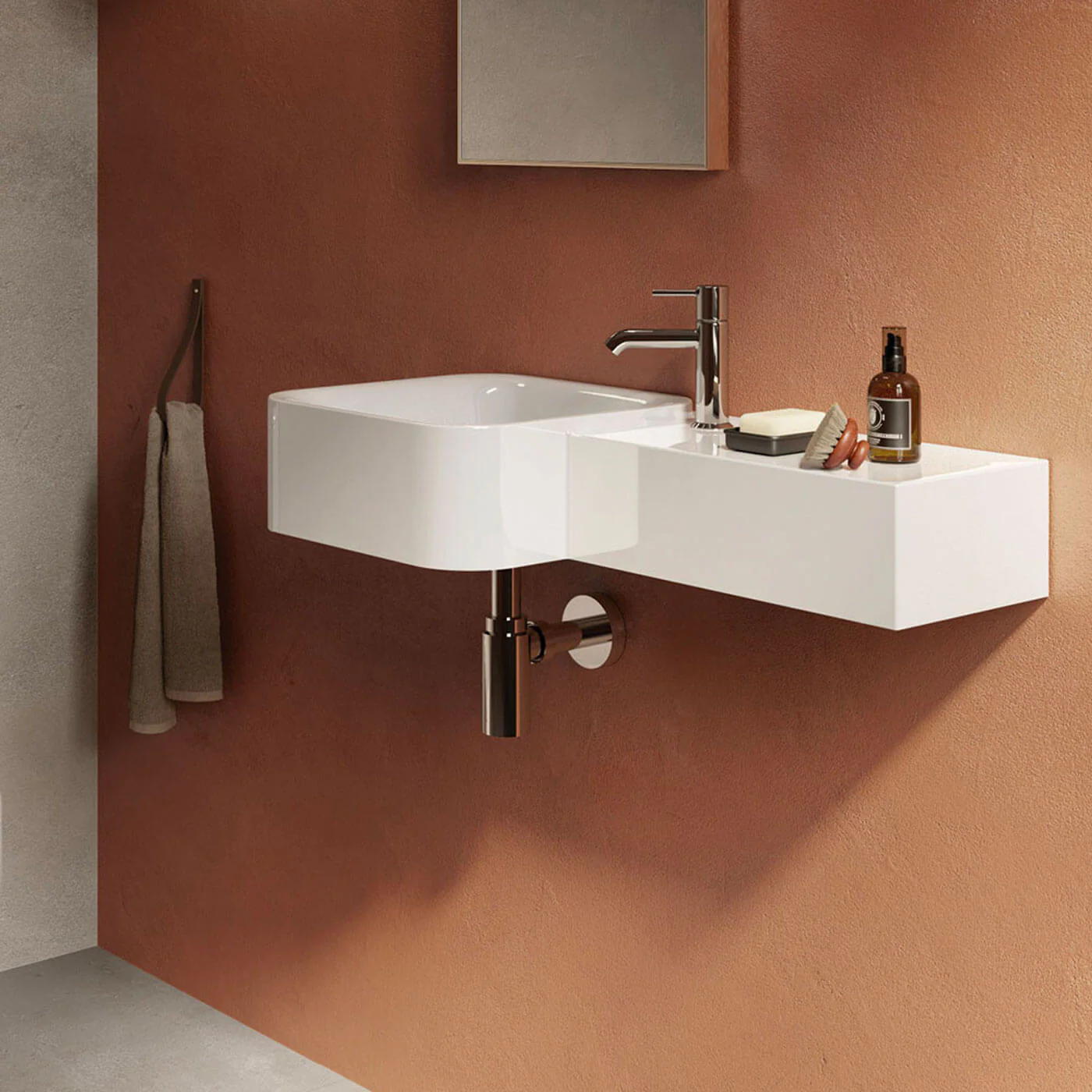 Petit Wall Hung Ceramic Basin 765mm - Image 5