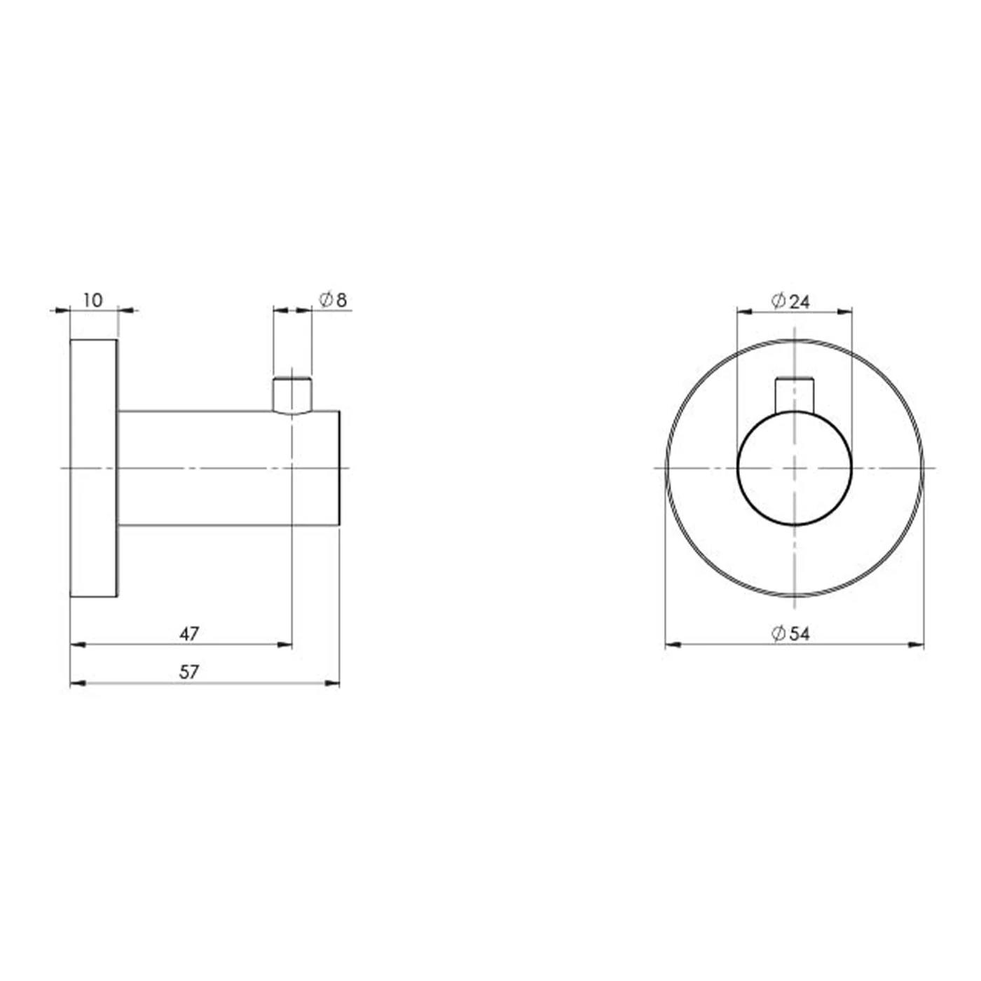 Radii Round Robe Hook - Image 6
