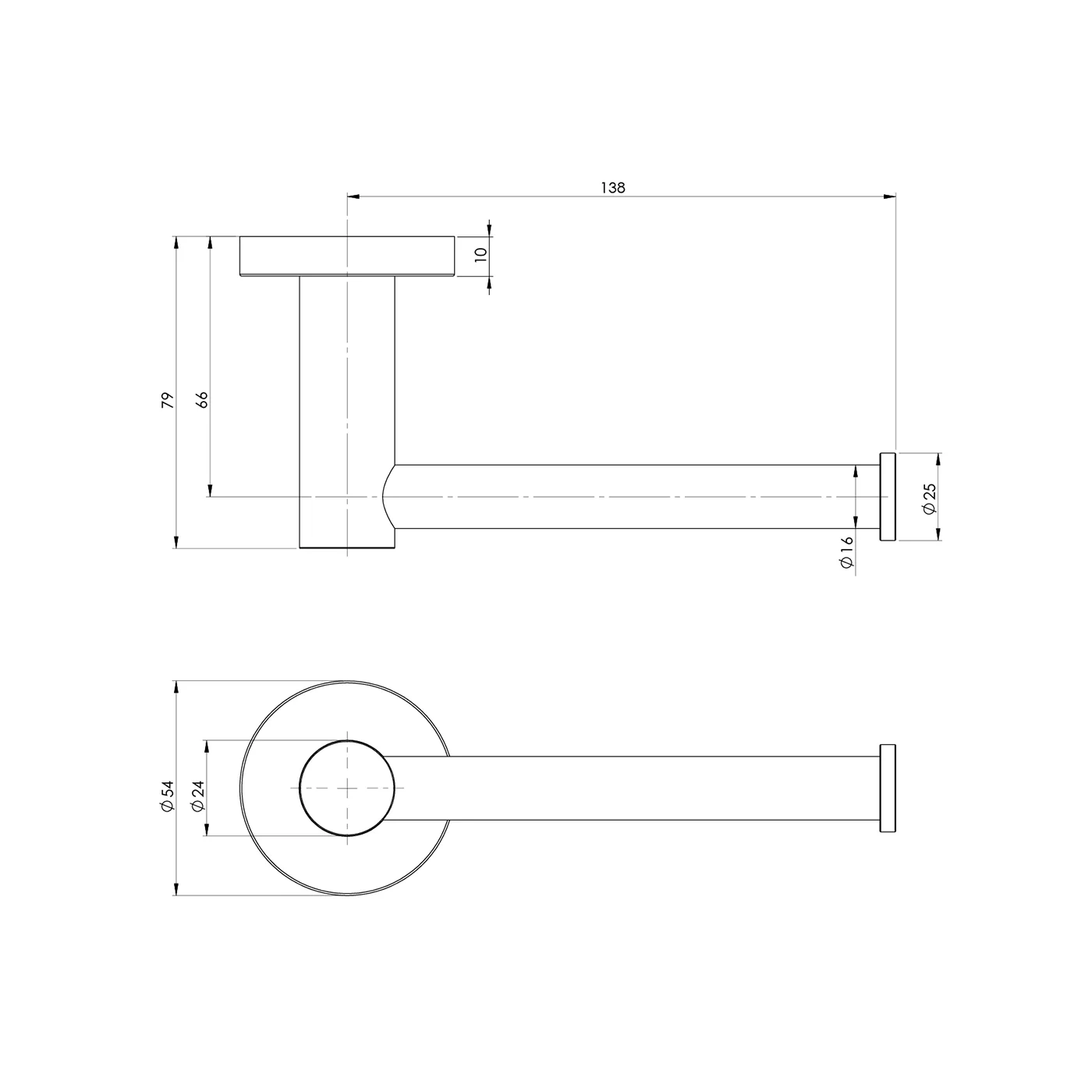 Radii Round Toilet Roll Holder - Image 6
