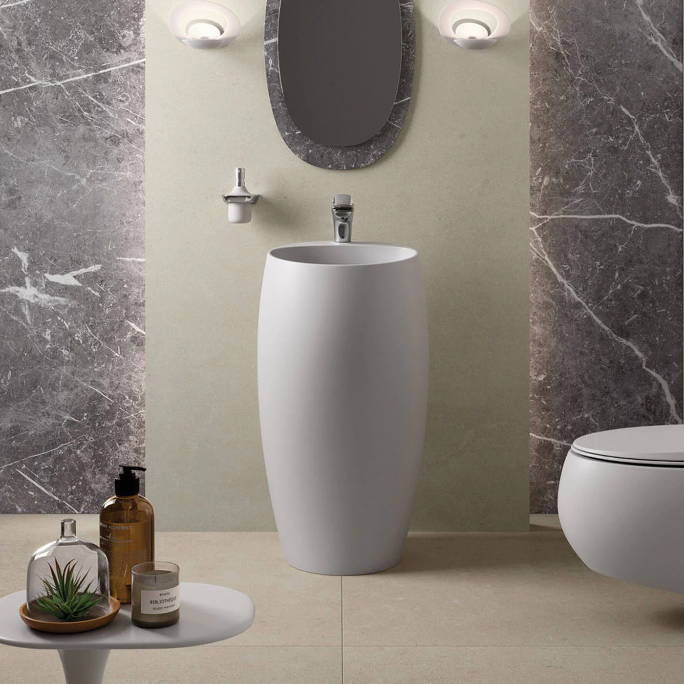 RAK Cloud Pedestal Ceramic Basin 900mm - Image 2