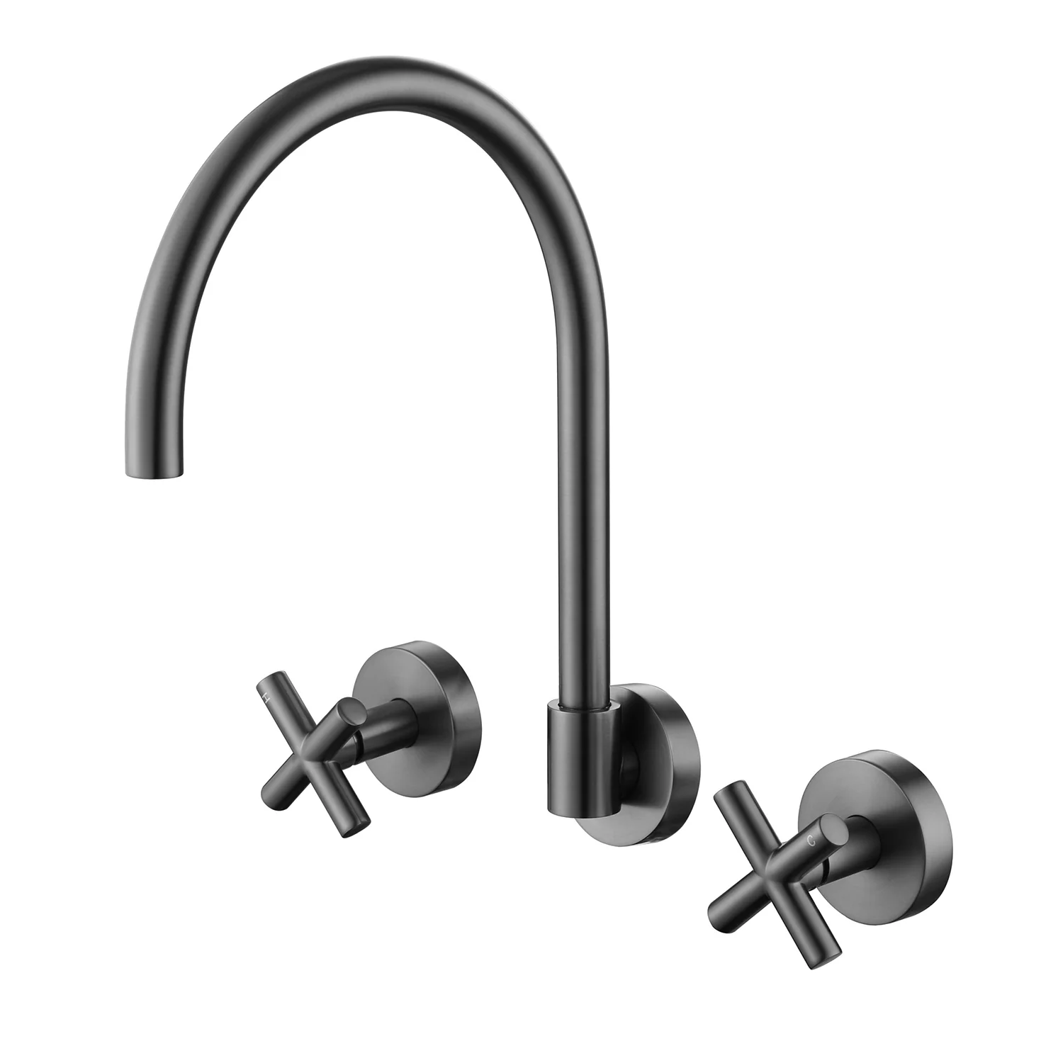 Ryker Cross Handle Wall Assembly Tap Set - Image 5