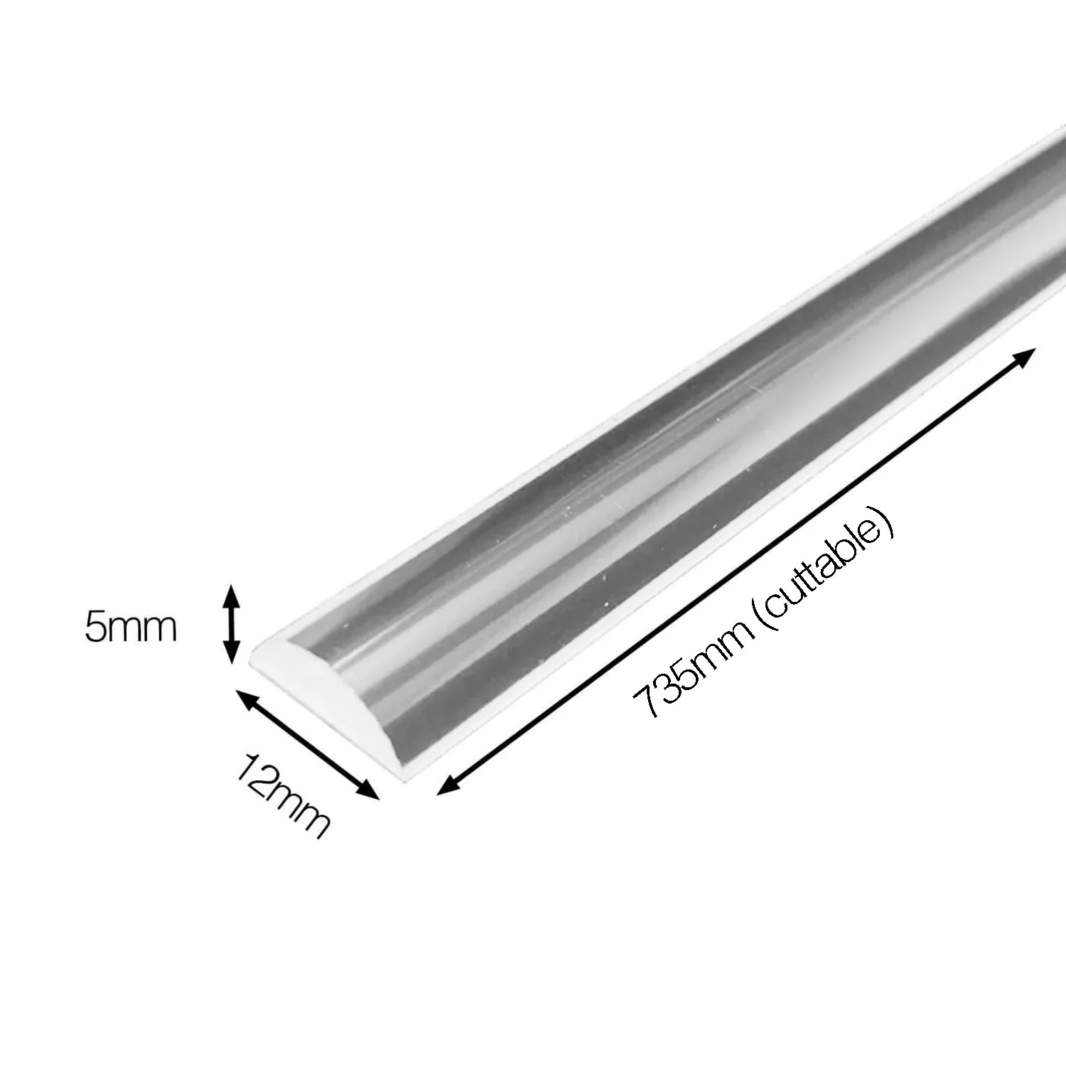 Shower Screen Half Moon Water Stop Bar - Image 8