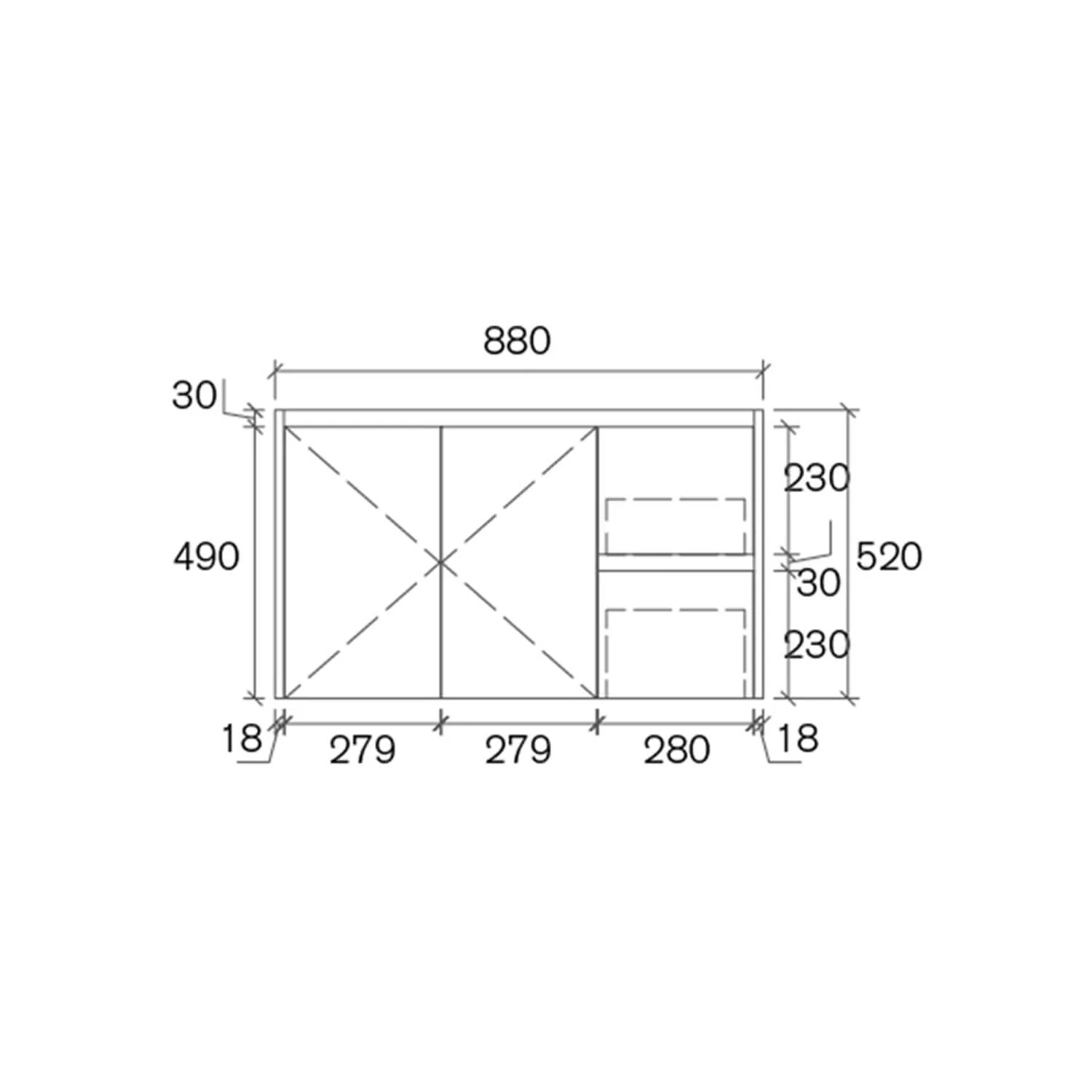 Sierra Slimline Soft-Close Wall Hung Vanity - Image 9