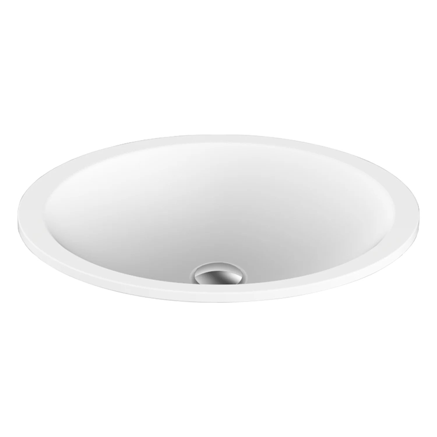 Sincerity Undermount Oval Solid Surface Basin 495x365mm - Image 2