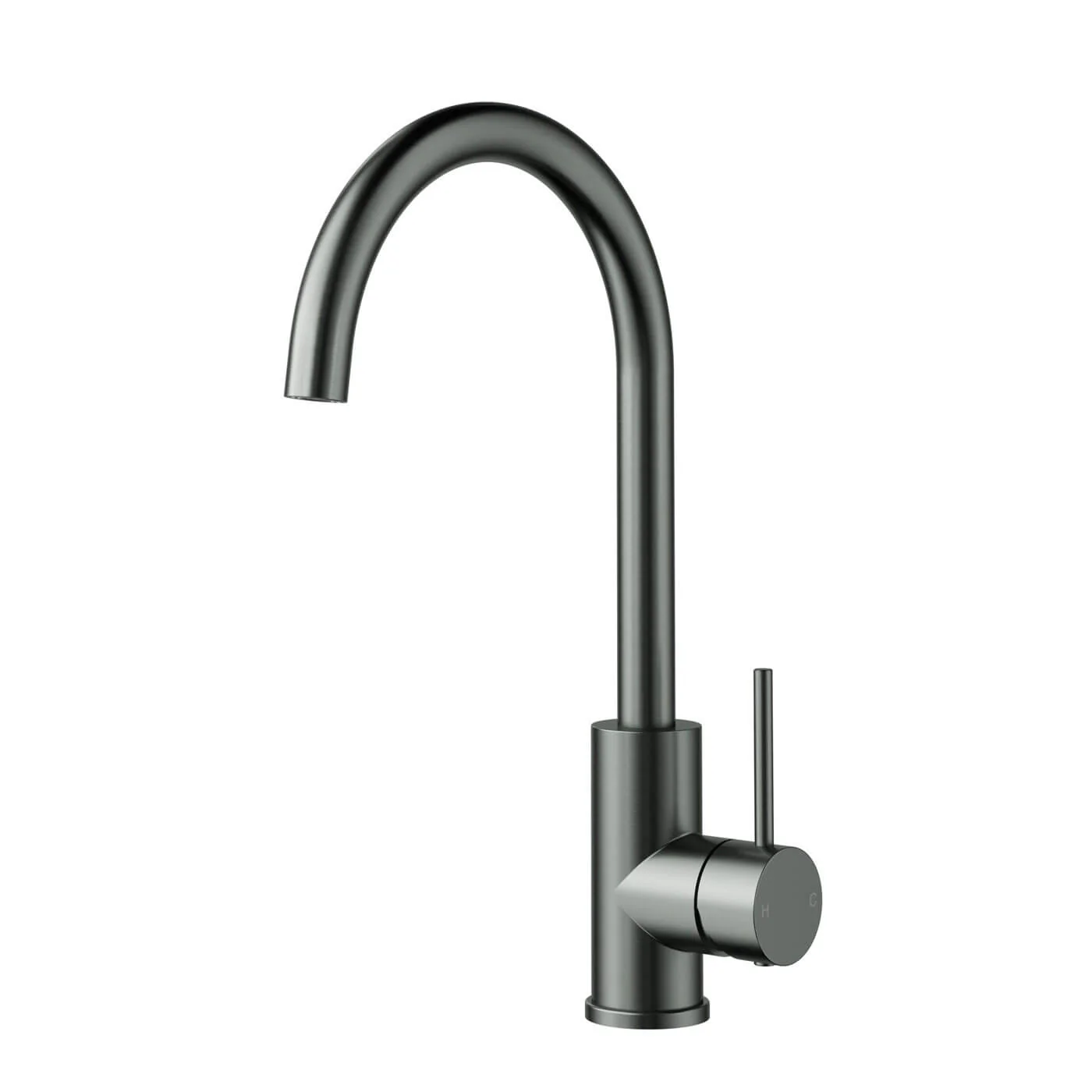 Slimline Gooseneck Stainless Steel Sink Mixer - Image 4