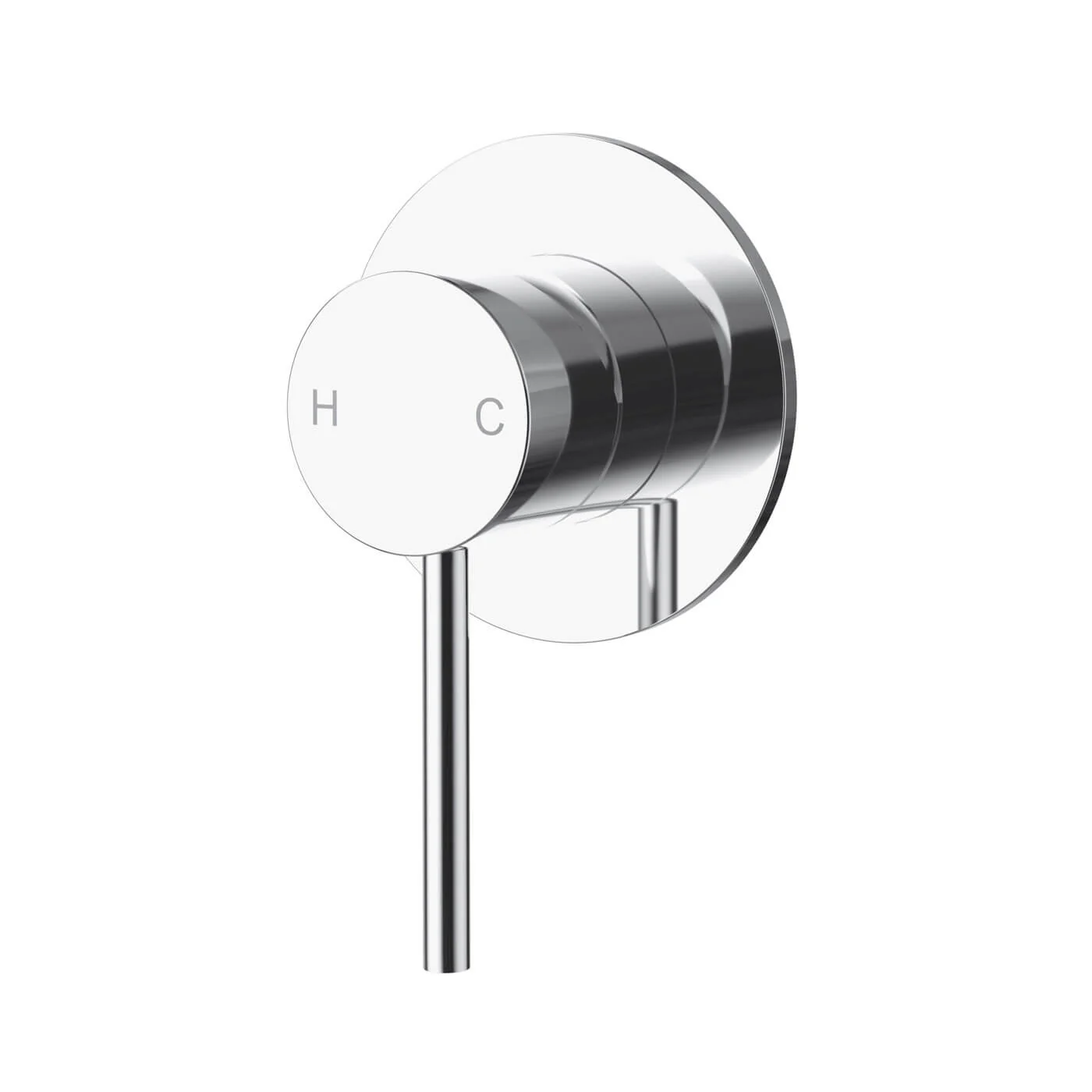 Slimline Stainless Steel Pin Lever Wall Mixer - Image 2