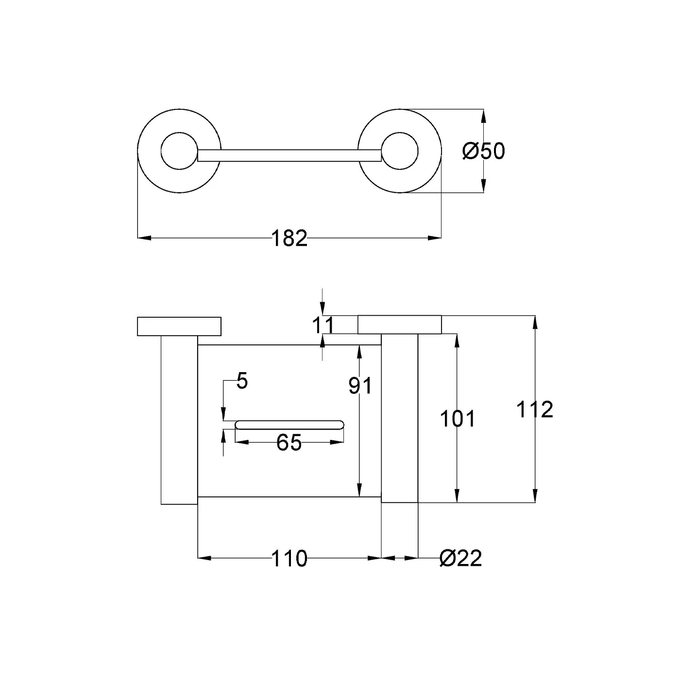 Slimline Stainless Steel Soap Dish 180mm - Image 6